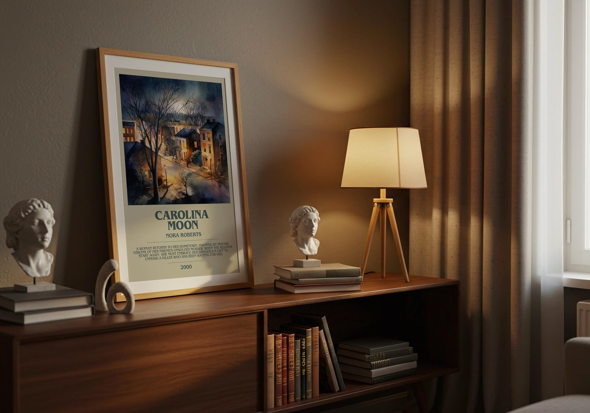 Carolina Moon by Nora Roberts | Descriptive Book Poster | Modern