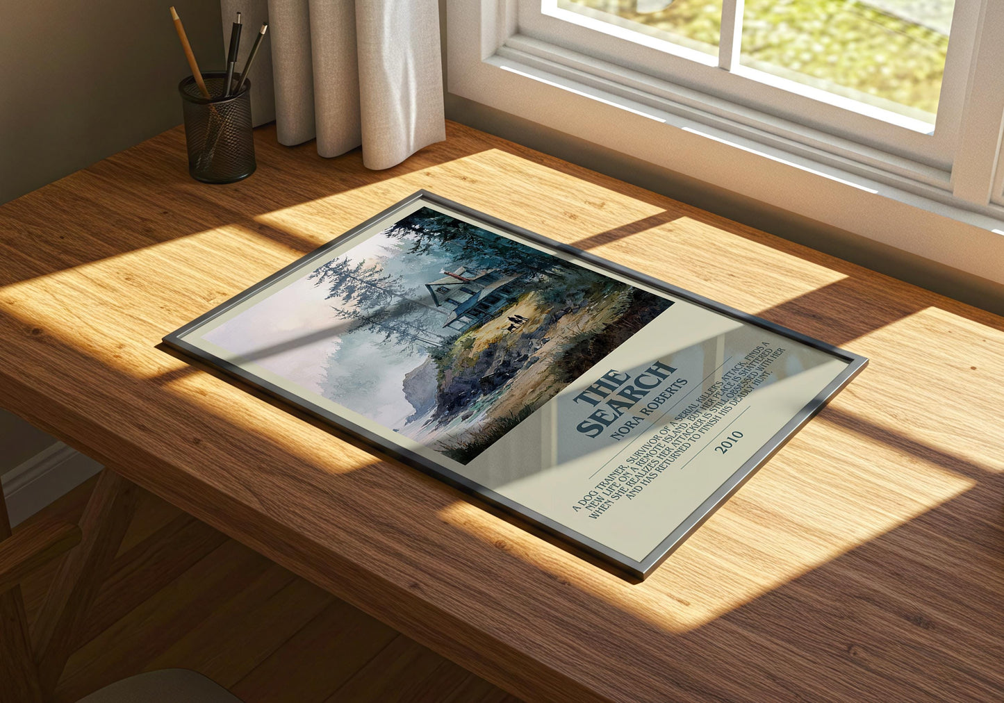 The Search by Nora Roberts | Descriptive Book Poster | Modern