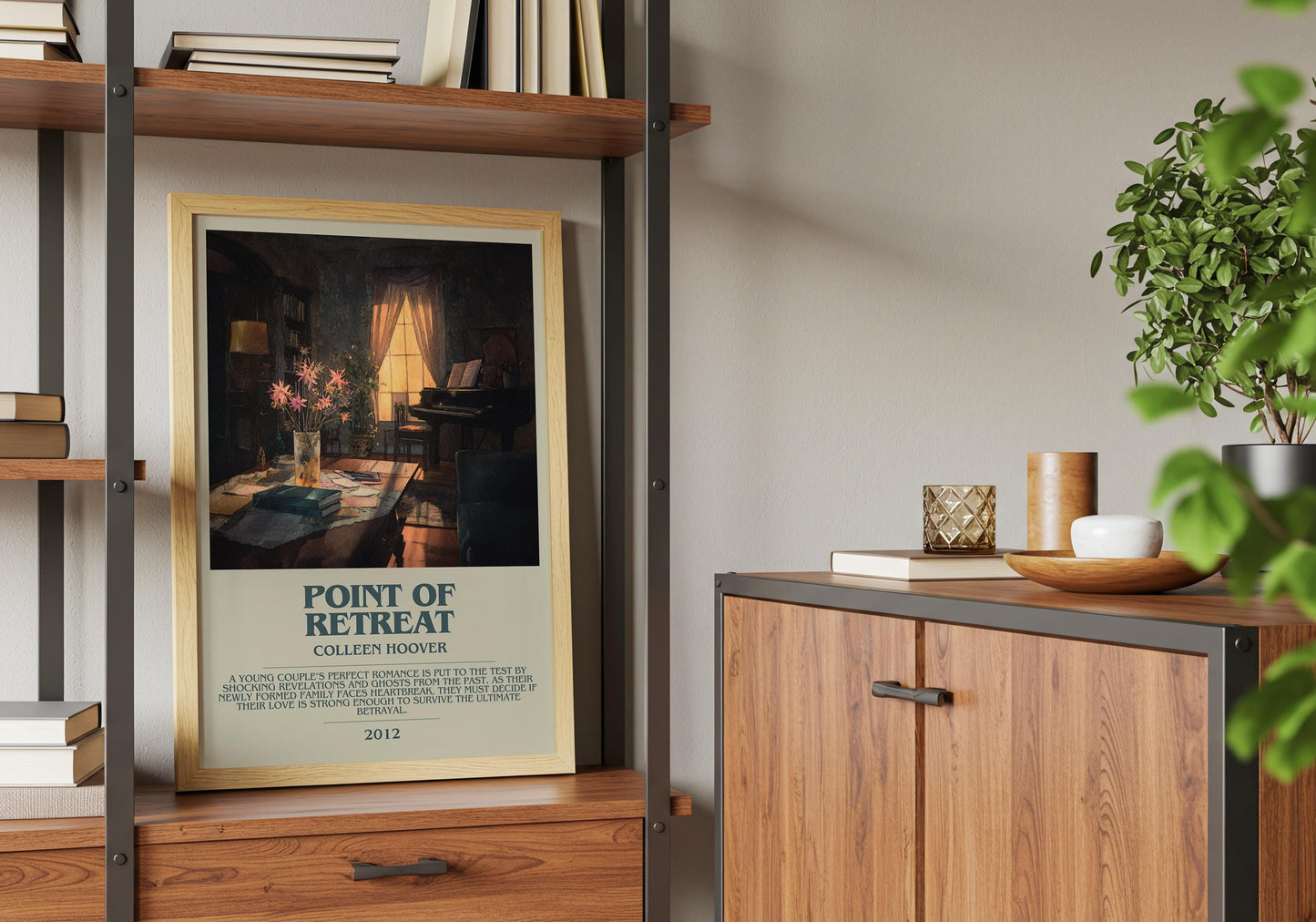 Point Of Retreat by Colleen Hoover | Descriptive Book Poster | Modern