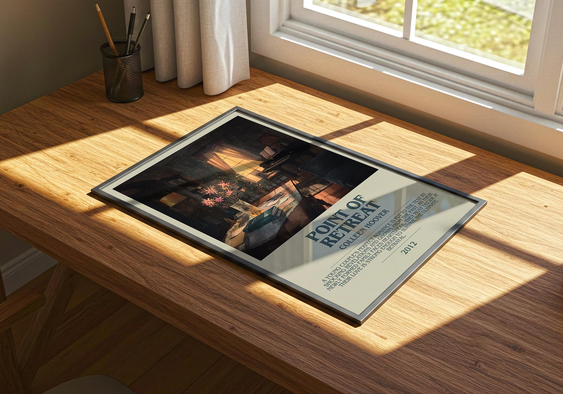 Point Of Retreat by Colleen Hoover | Descriptive Book Poster | Modern