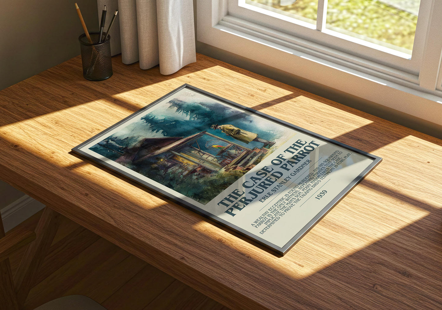 The Case of the Perjured Parrot by Erle Stanley Gardner | Descriptive Book Poster | Modern