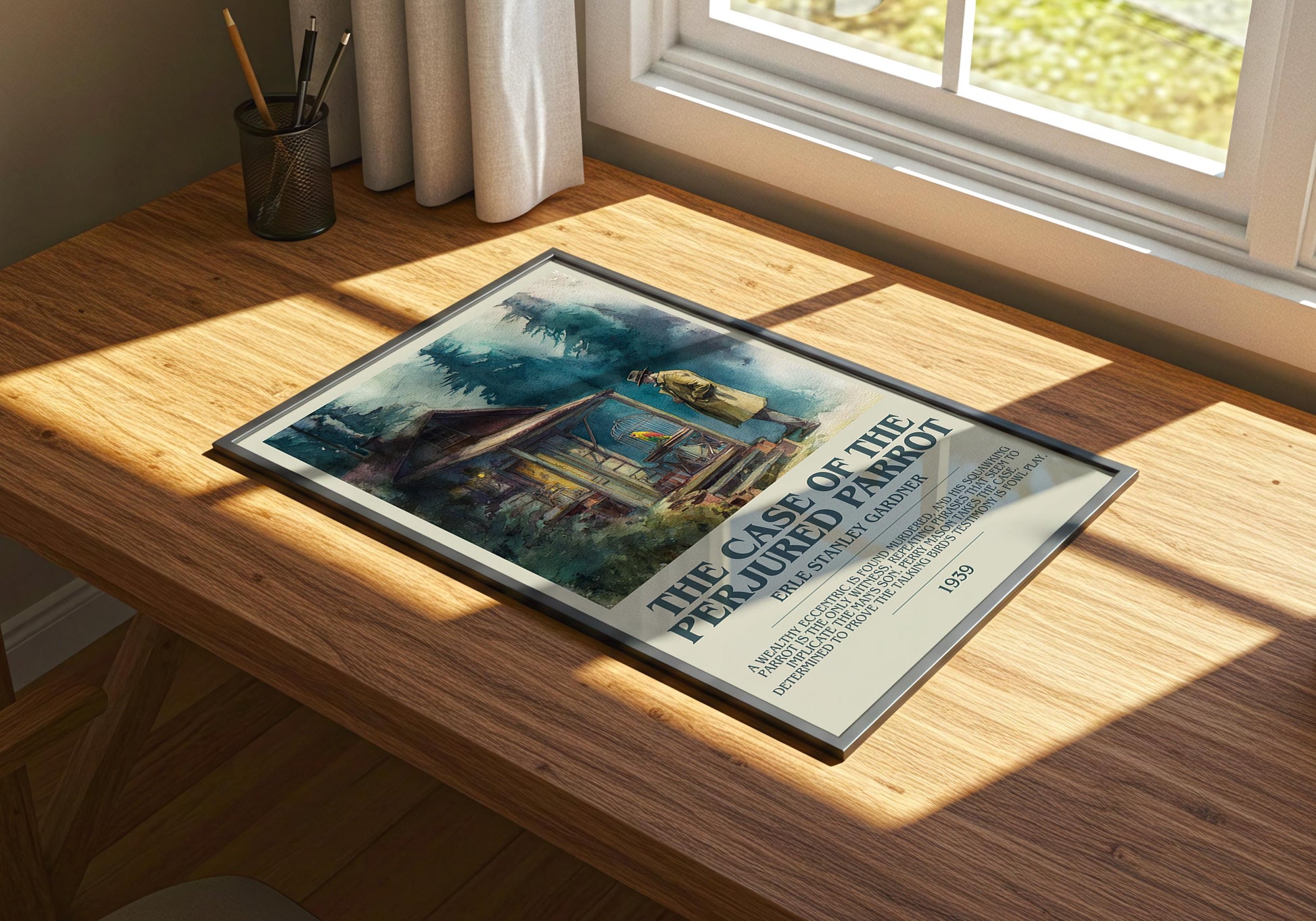 The Case of the Perjured Parrot by Erle Stanley Gardner | Descriptive Book Poster | Modern