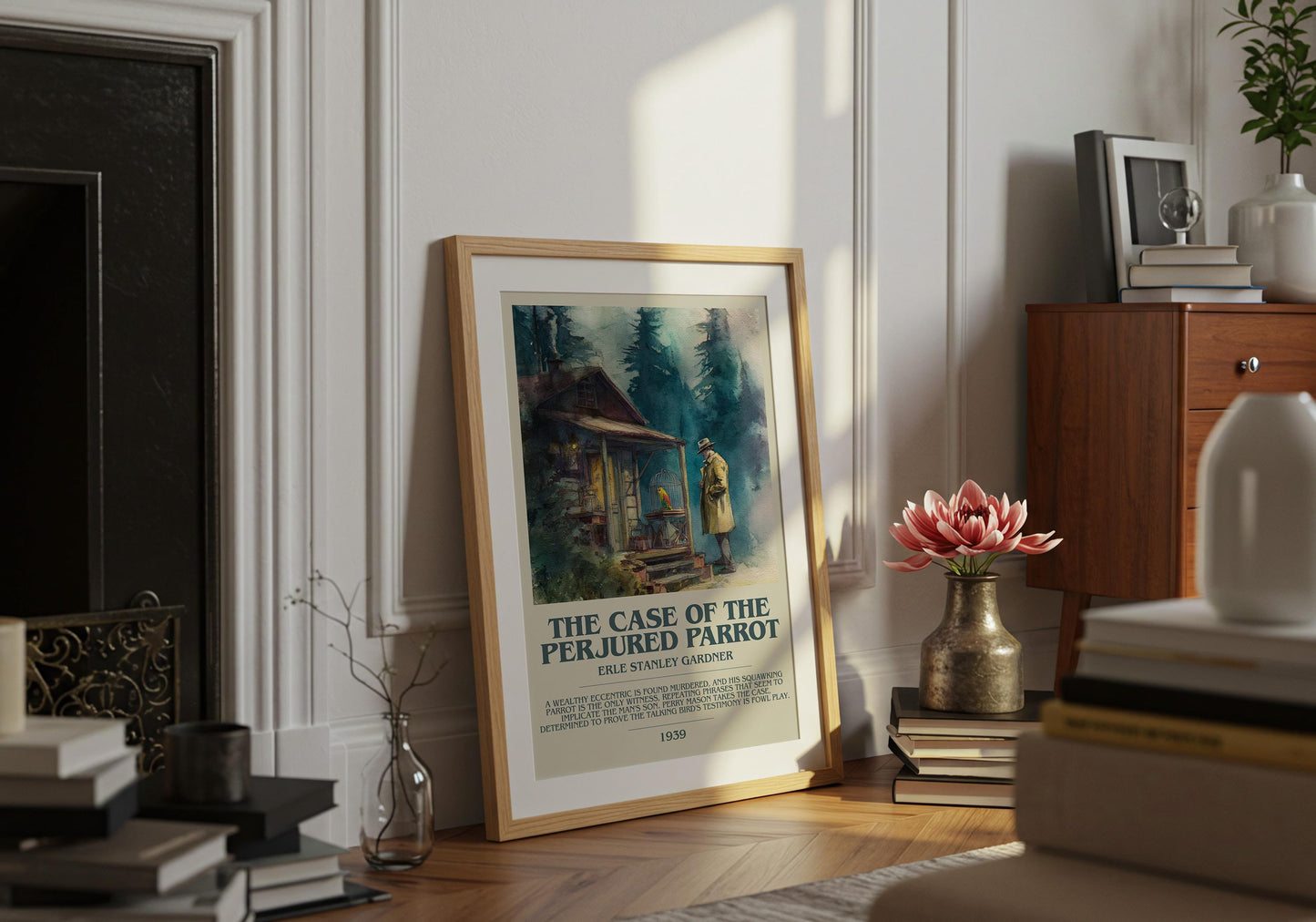 The Case of the Perjured Parrot by Erle Stanley Gardner | Descriptive Book Poster | Modern