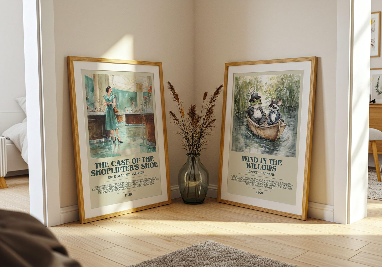 The Case of the Shoplifter's Shoe by Erle Stanley Gardner | Descriptive Book Poster | Modern