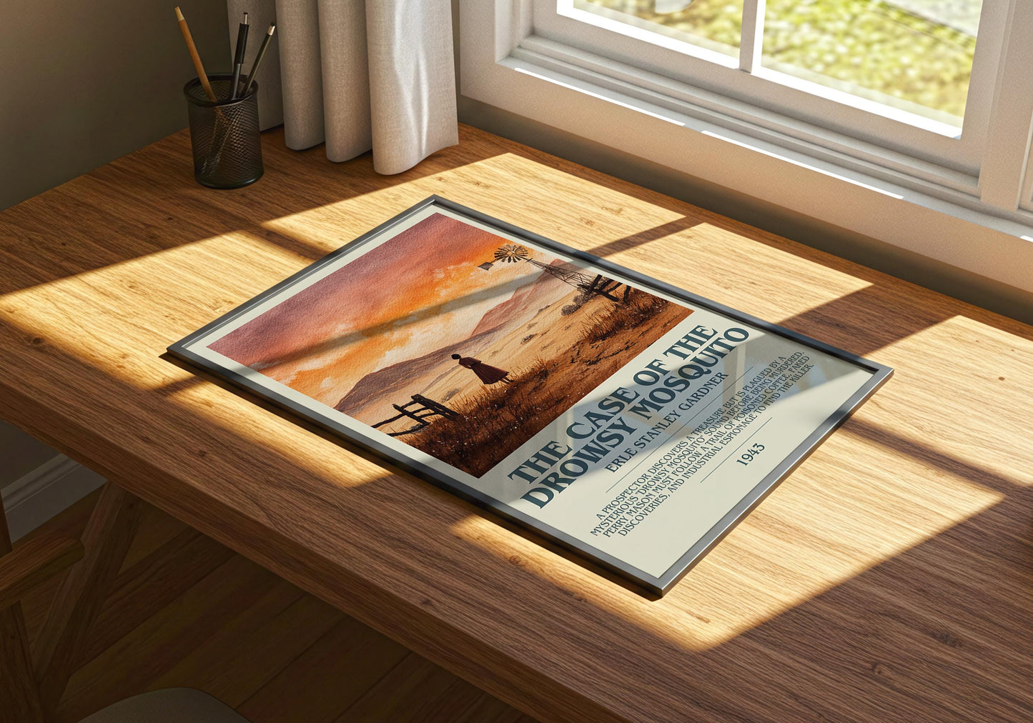 The Case of the Drowsy Mosquito's by Erle Stanley Gardner | Descriptive Book Poster | Modern