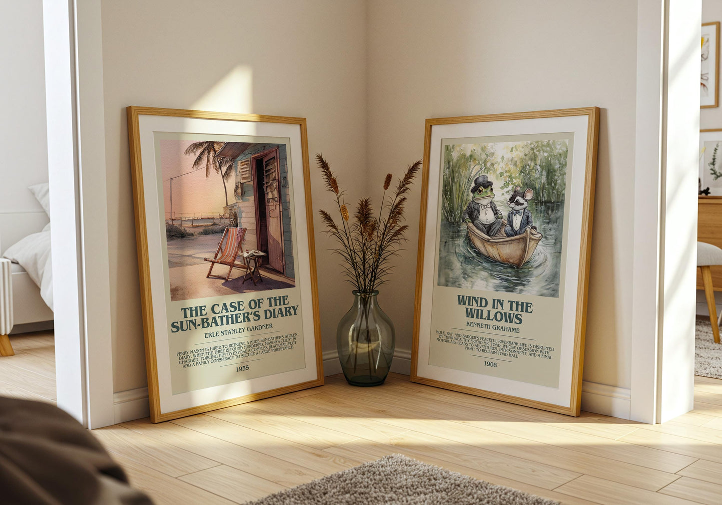 The Case of the Sunbathers Diary by Erle Stanley Gardner | Descriptive Book Poster | Modern