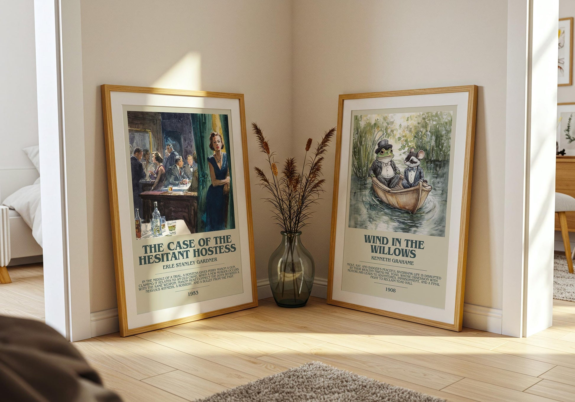 The Case of the Hesitant Hostess by Erle Stanley Gardner | Descriptive Book Poster | Modern