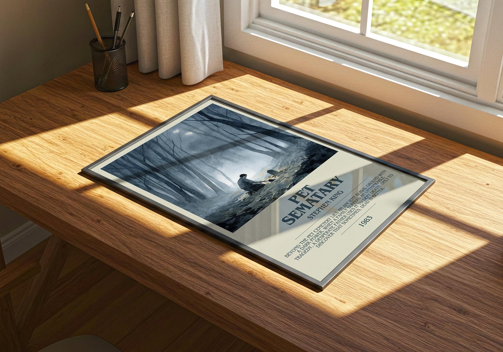 Pet Sematary by Stephen King | Descriptive Book Poster | Modern
