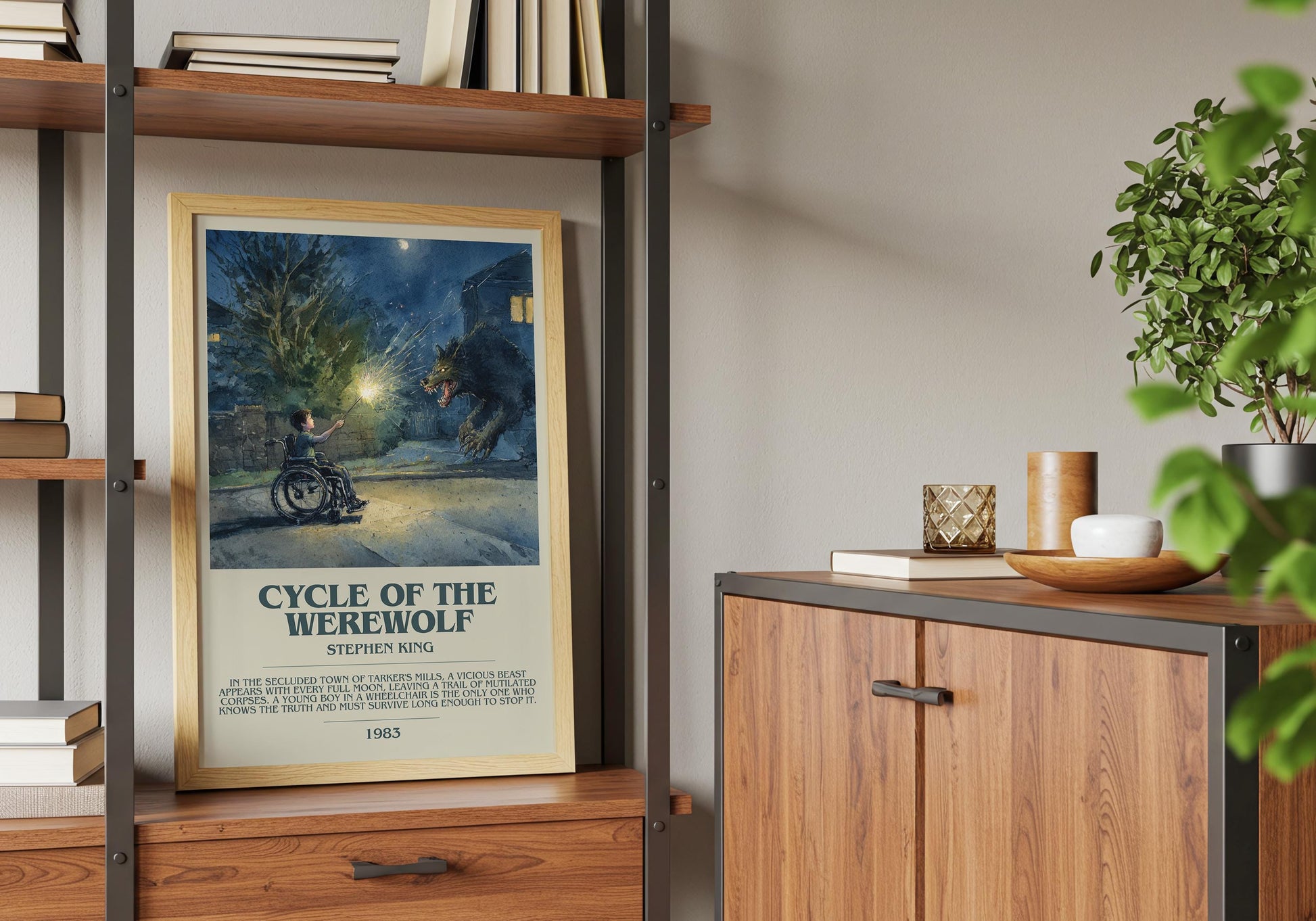 Cycle Of The Werewolf by Stephen King | Descriptive Book Poster | Modern