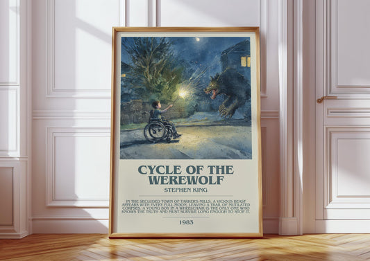 Cycle Of The Werewolf by Stephen King | Descriptive Book Poster | Modern