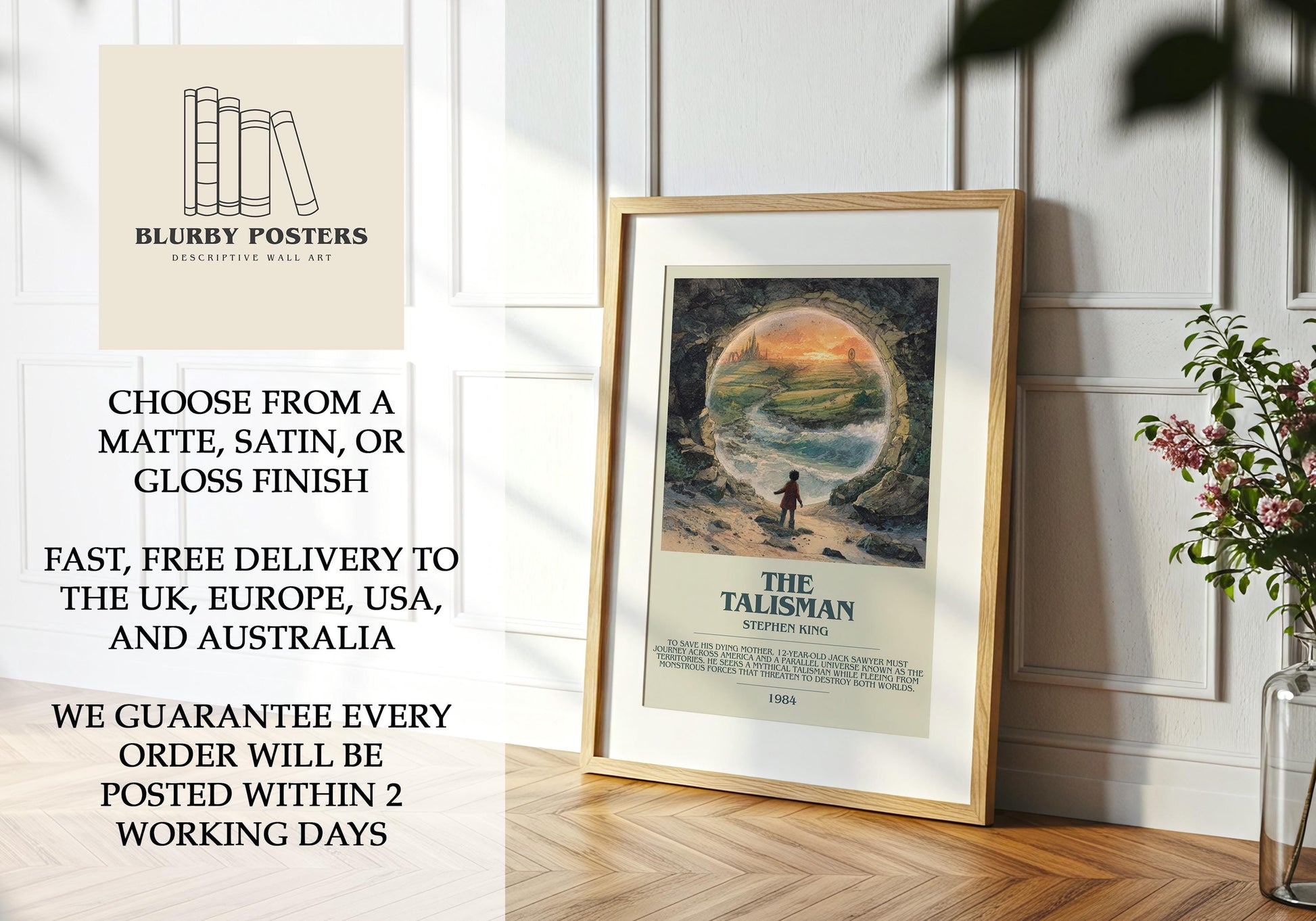 The Talisman by Stephen King | Descriptive Book Poster | Modern