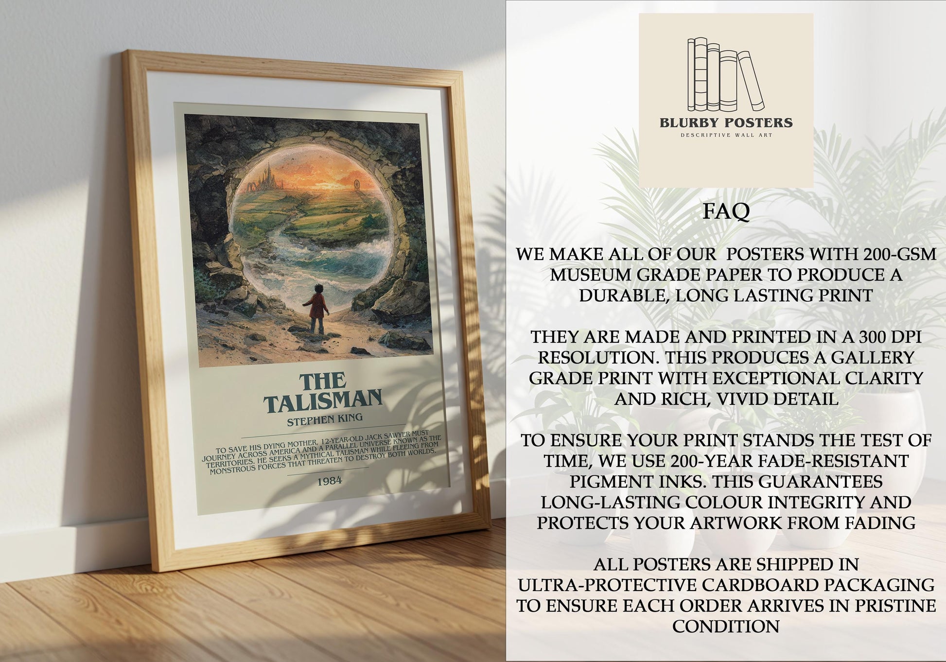 The Talisman by Stephen King | Descriptive Book Poster | Modern