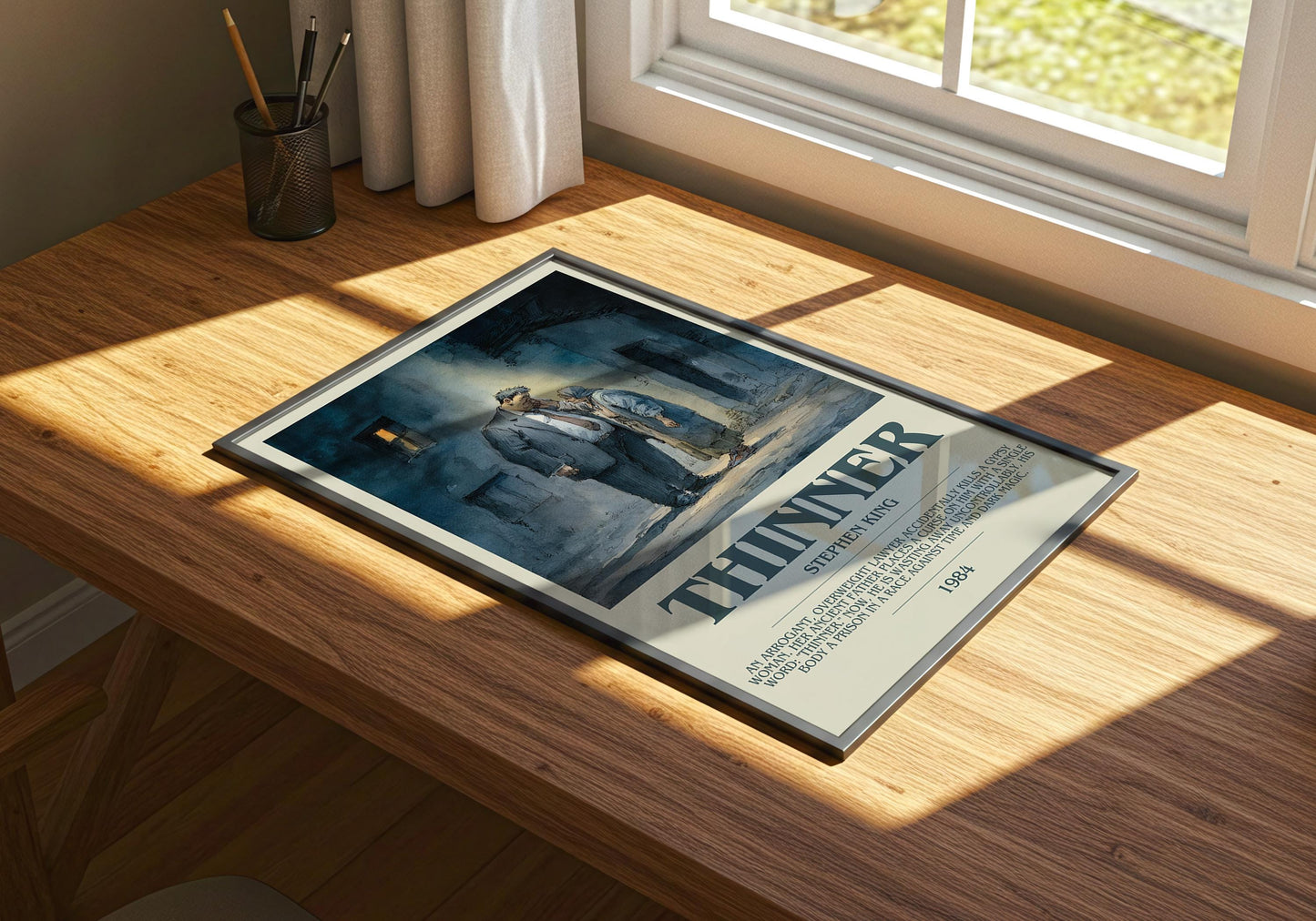 Thinner by Stephen King | Descriptive Book Poster | Modern