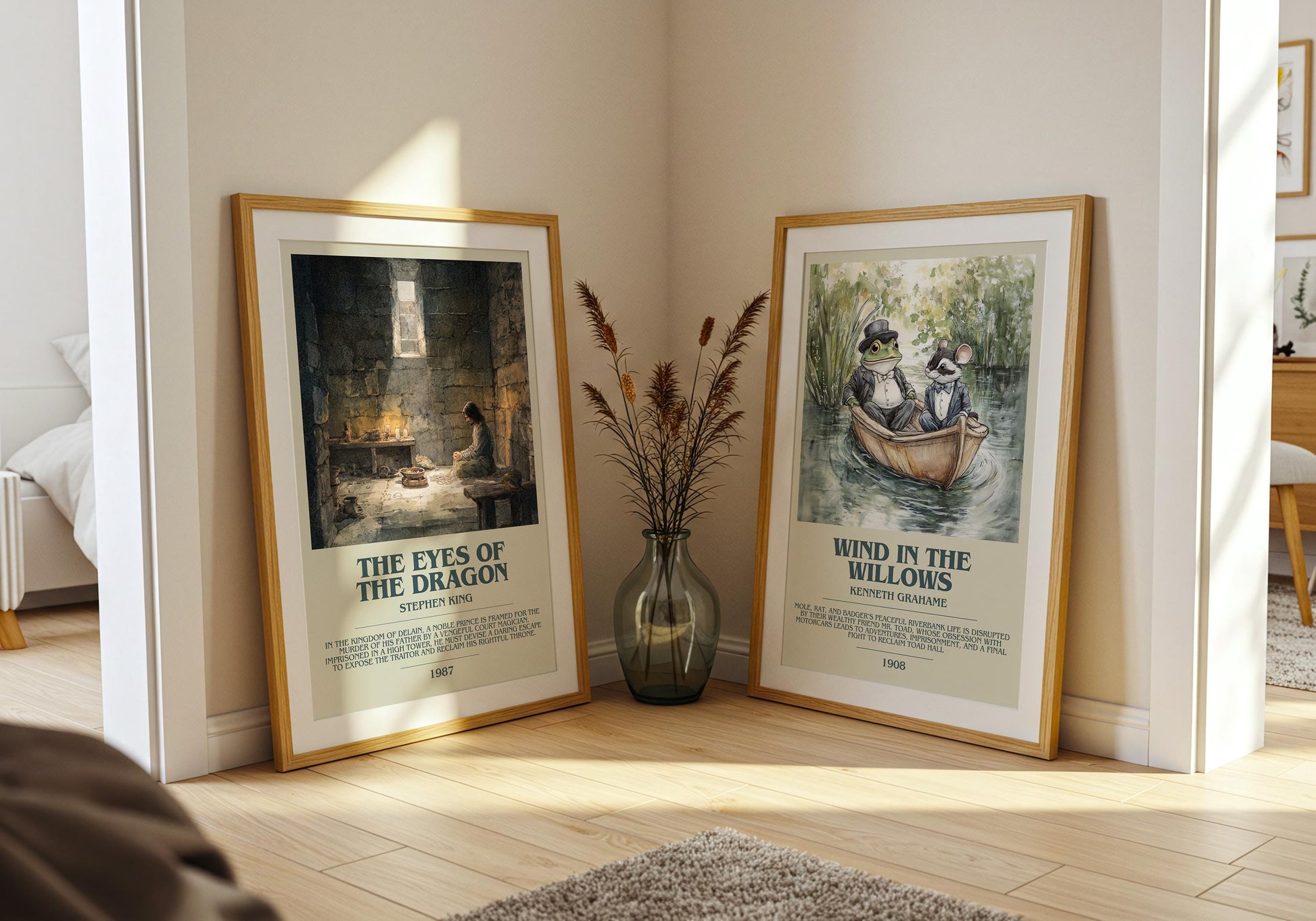 The Eyes Of The Dragon by Stephen King | Descriptive Book Poster | Modern