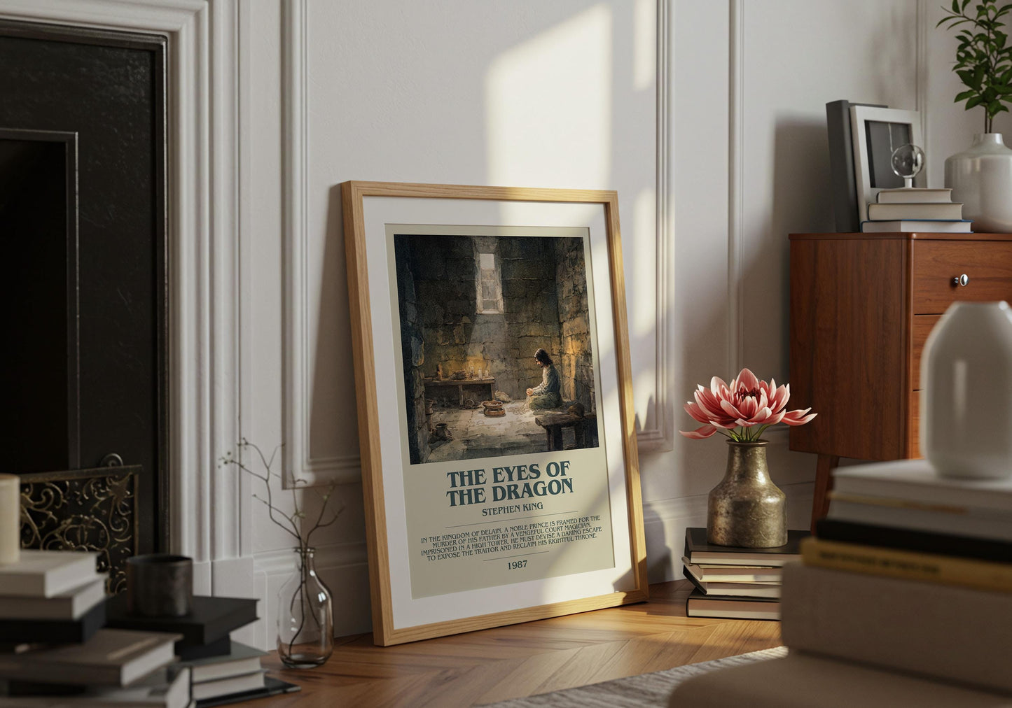 The Eyes Of The Dragon by Stephen King | Descriptive Book Poster | Modern