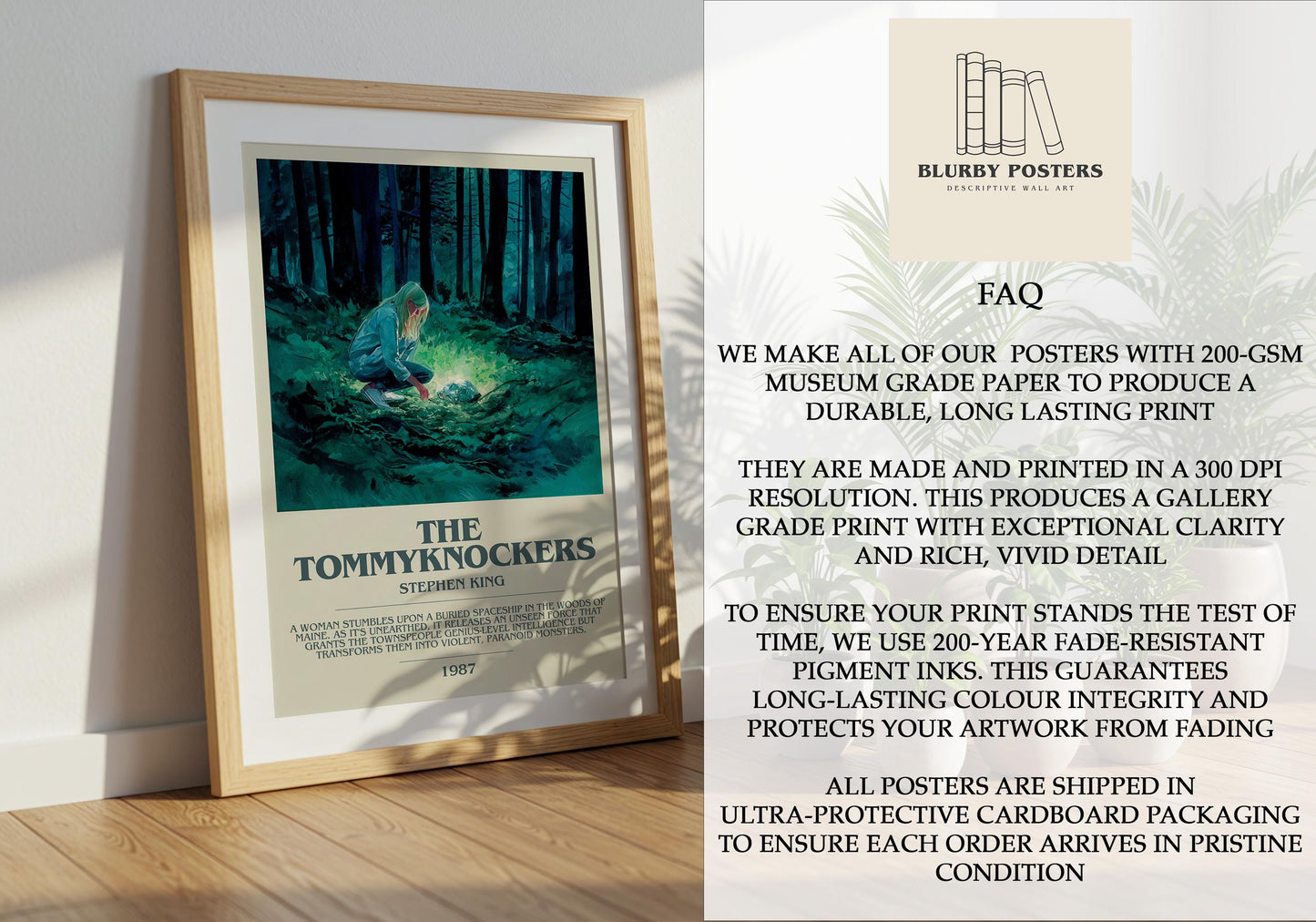 The Tommyknockers by Stephen King | Descriptive Book Poster | Modern