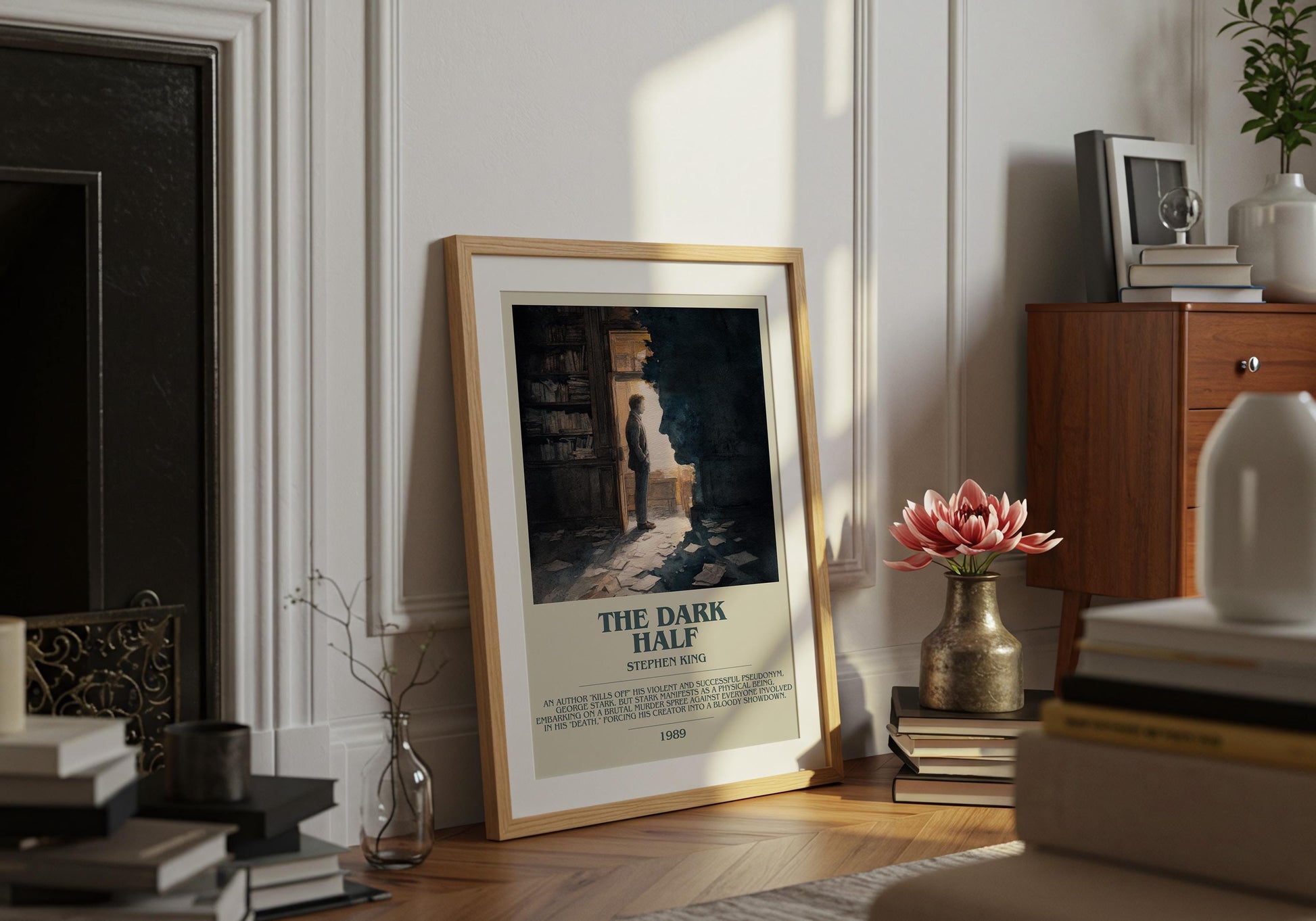 The Dark Half by Stephen King | Descriptive Book Poster | Modern