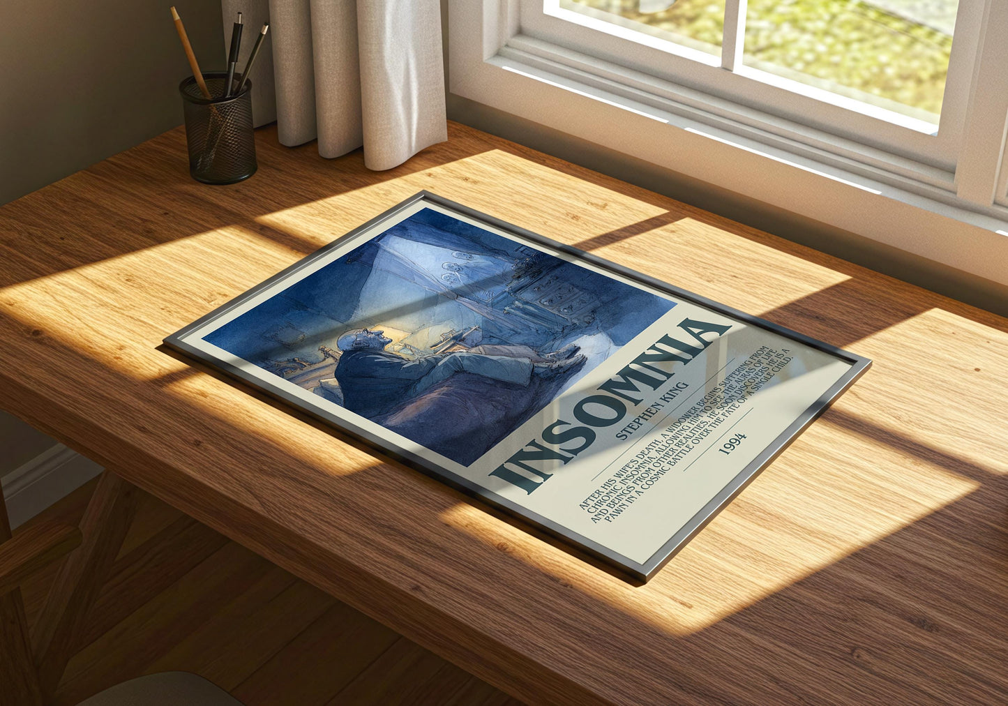 Insomnia by Stephen King | Descriptive Book Poster | Modern