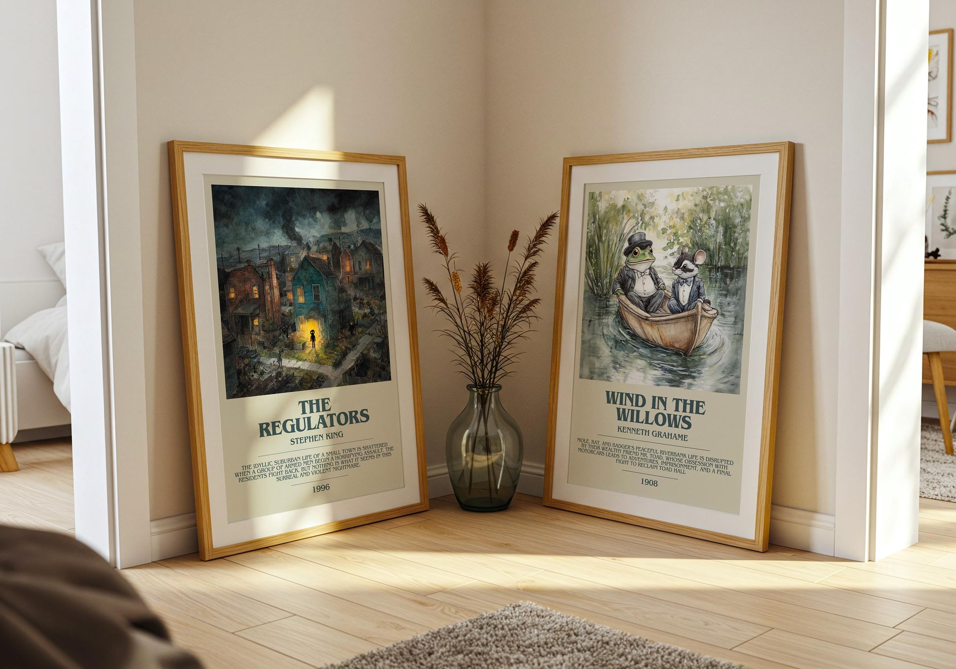 The Regulators by Stephen King | Descriptive Book Poster | Modern