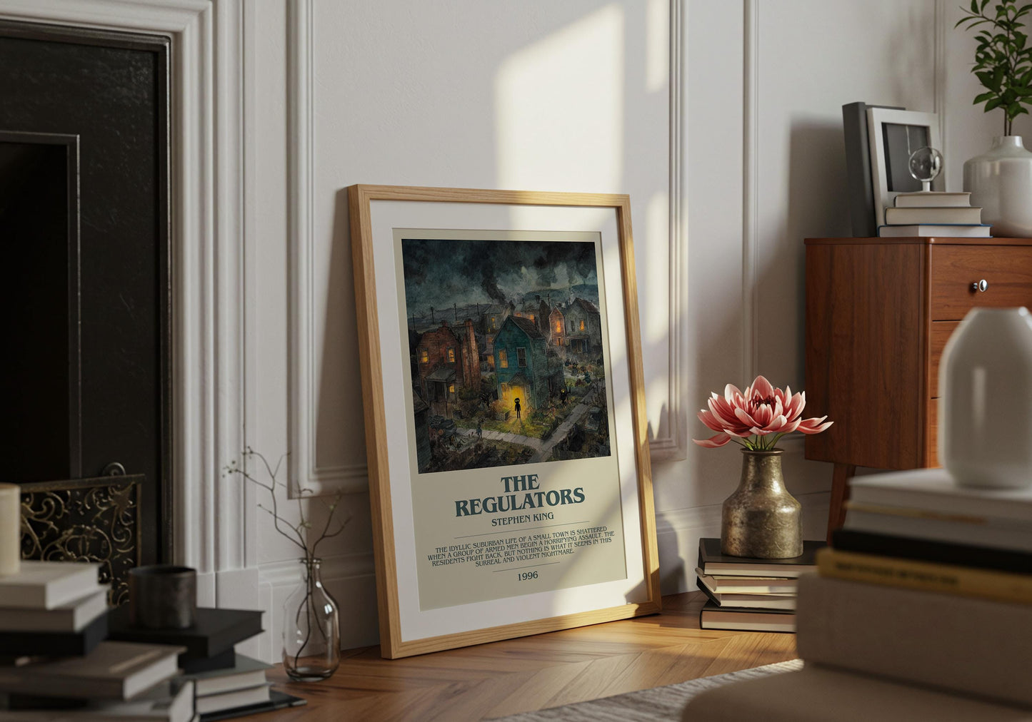 The Regulators by Stephen King | Descriptive Book Poster | Modern