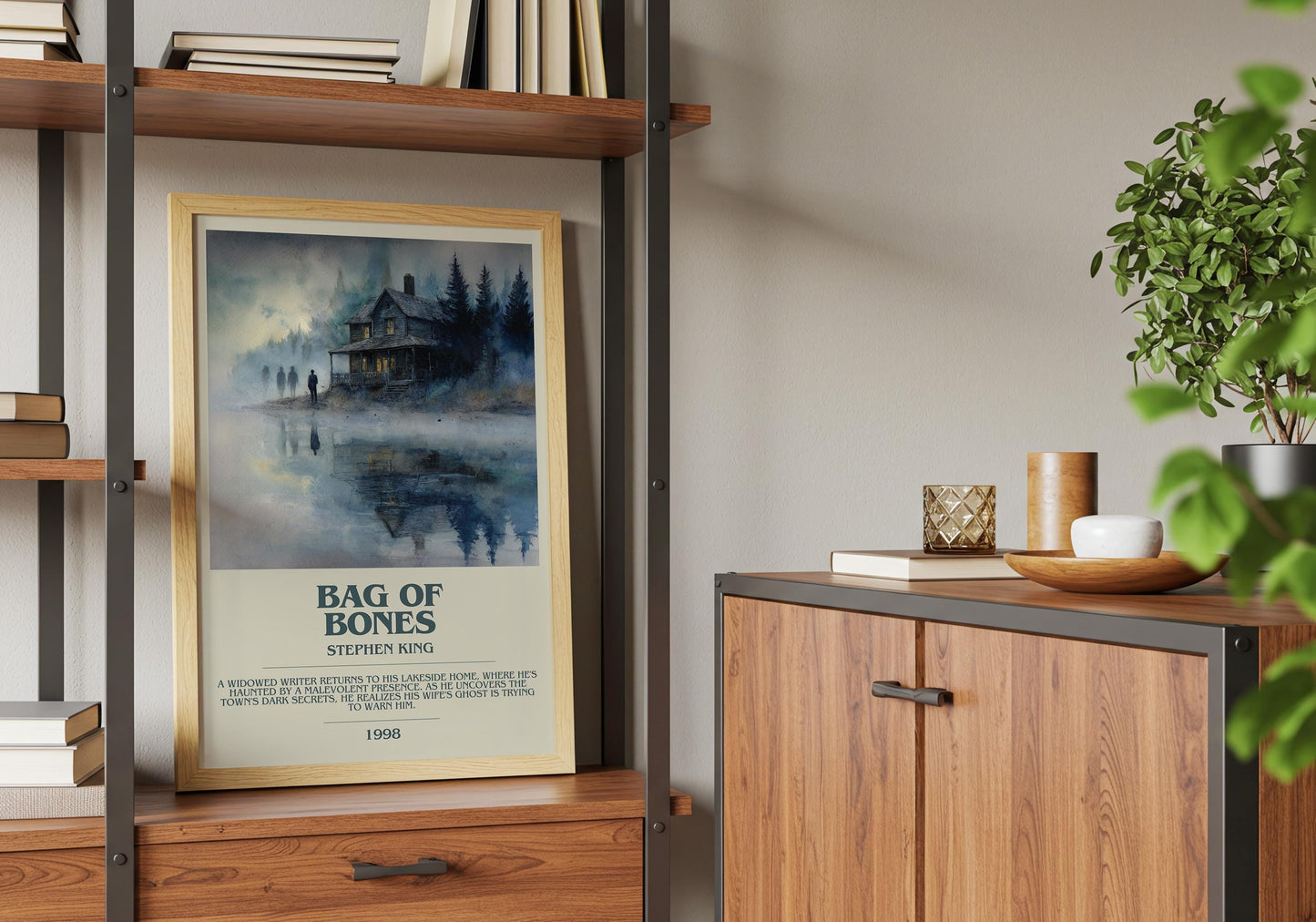 Bag of Bones by Stephen King | Descriptive Book Poster | Modern