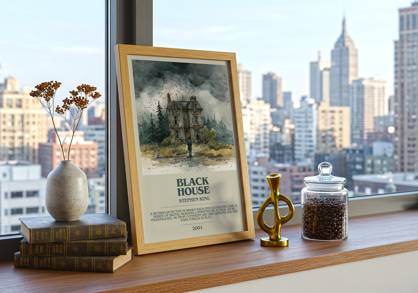 Black House by Stephen King | Descriptive Book Poster | Modern