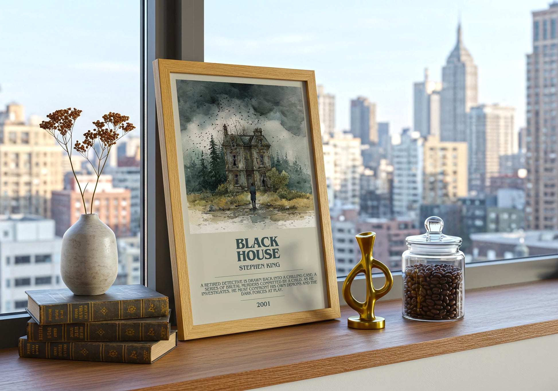 Black House by Stephen King | Descriptive Book Poster | Modern