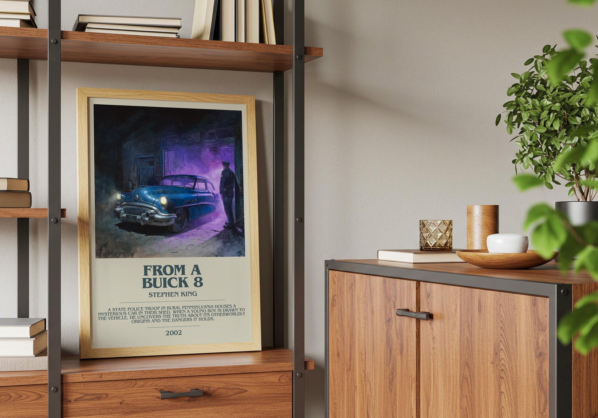 From a Buick 8 by Stephen King | Descriptive Book Poster | Modern