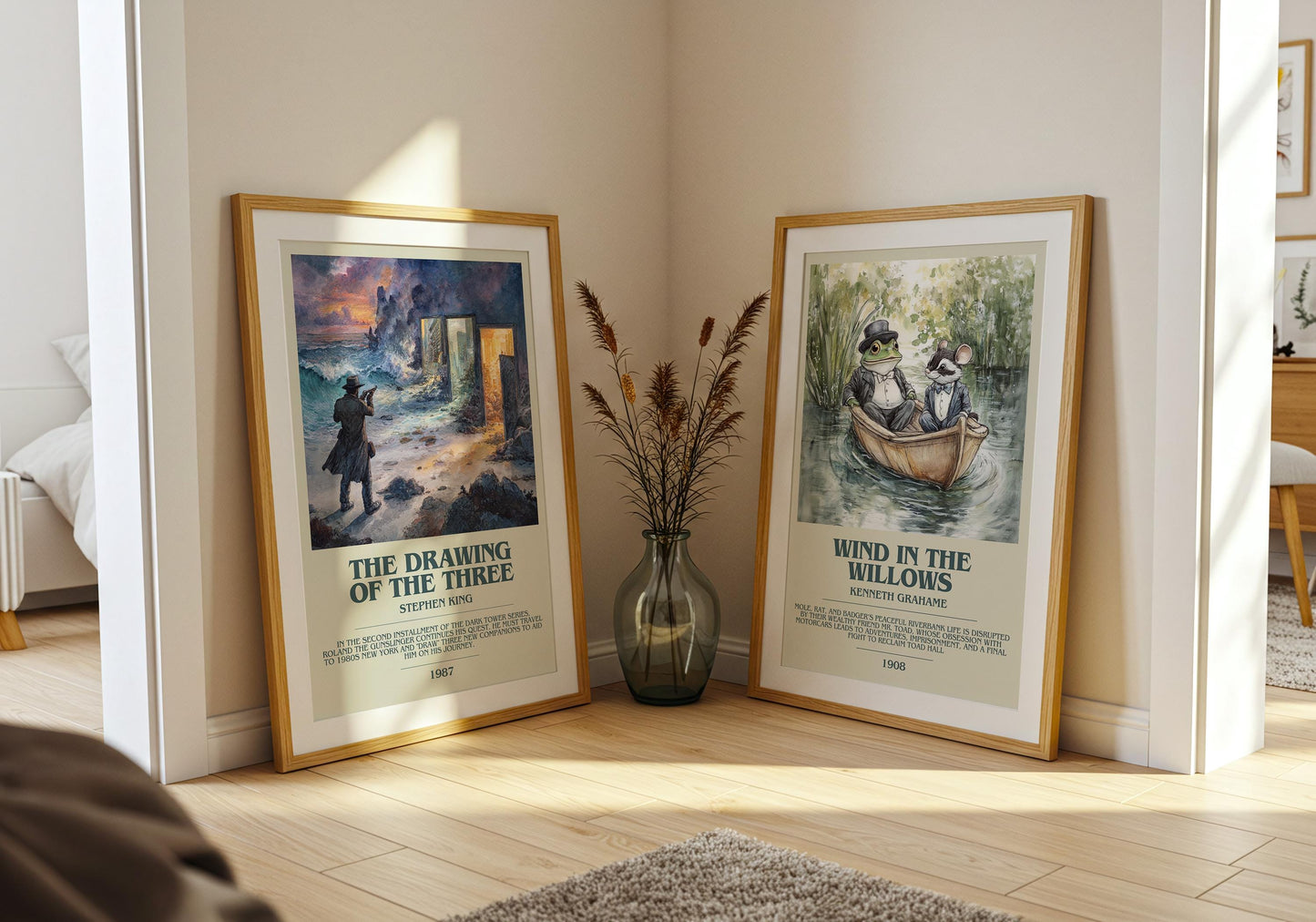 The Draw Of The Three by Stephen King | Descriptive Book Poster | Modern