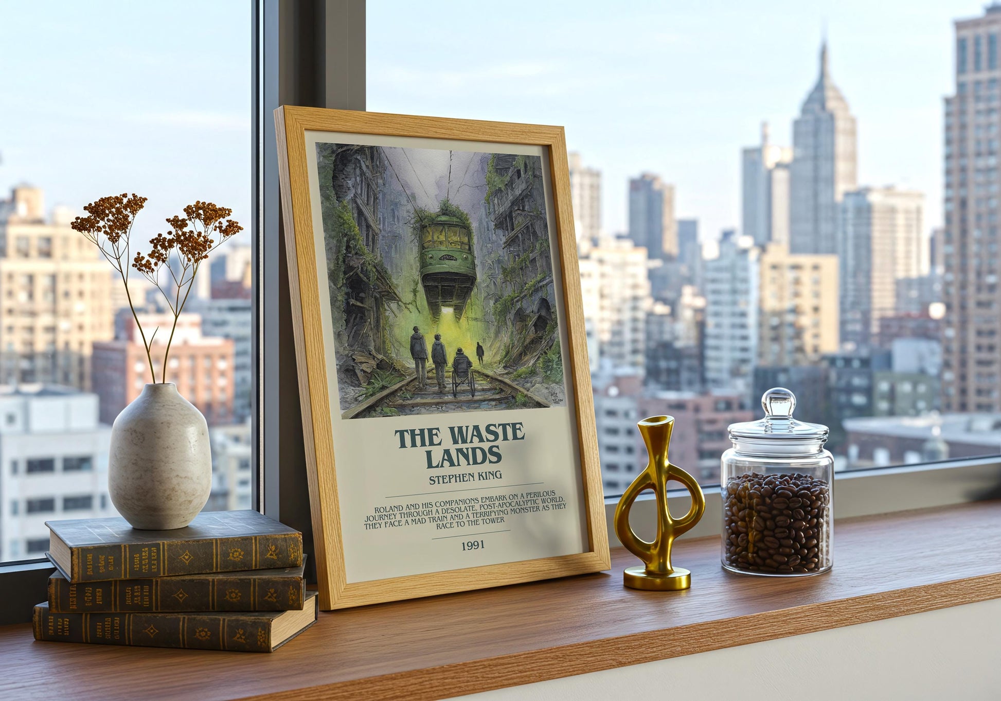 The Waste Lands by Stephen King | Descriptive Book Poster | Modern