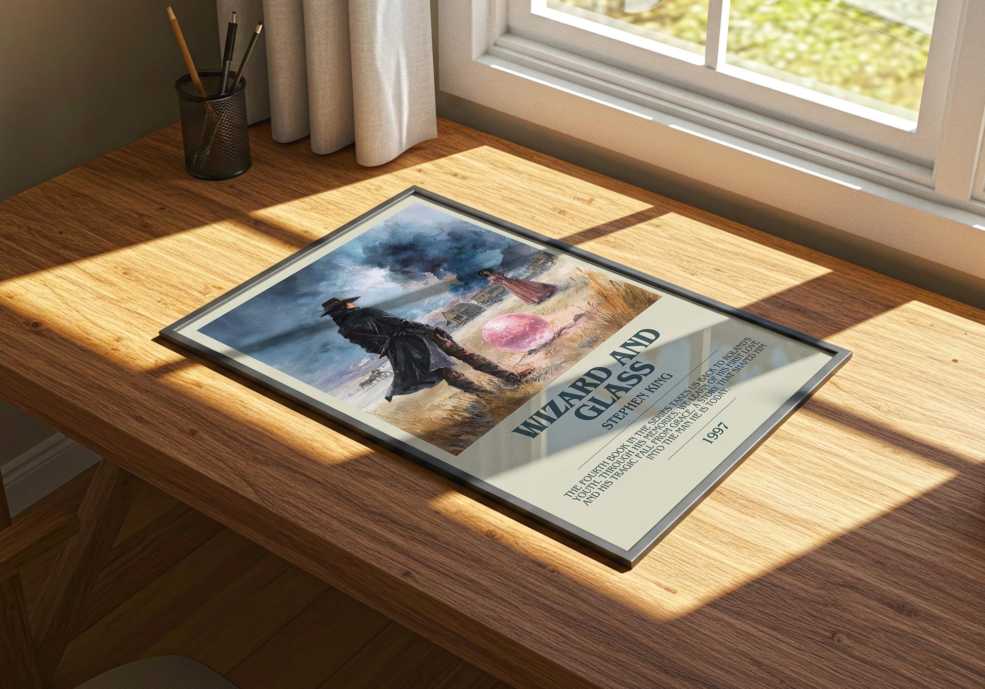 Wizard and Glass by Stephen King | Descriptive Book Poster | Modern