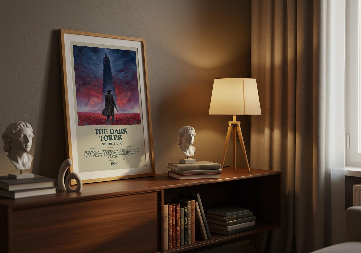 The Dark Tower by Stephen King | Descriptive Book Poster | Modern