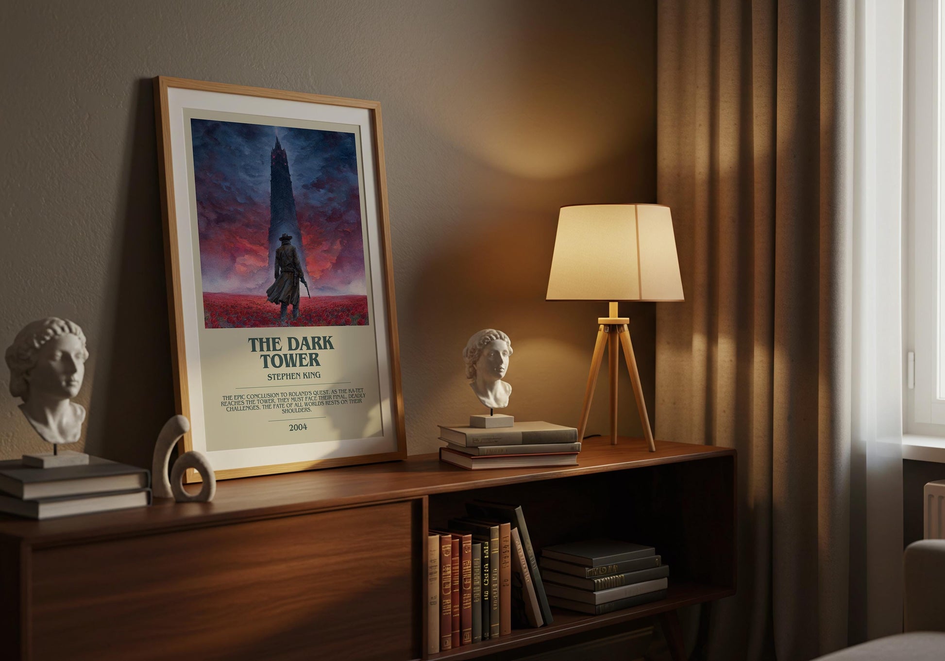 The Dark Tower by Stephen King | Descriptive Book Poster | Modern