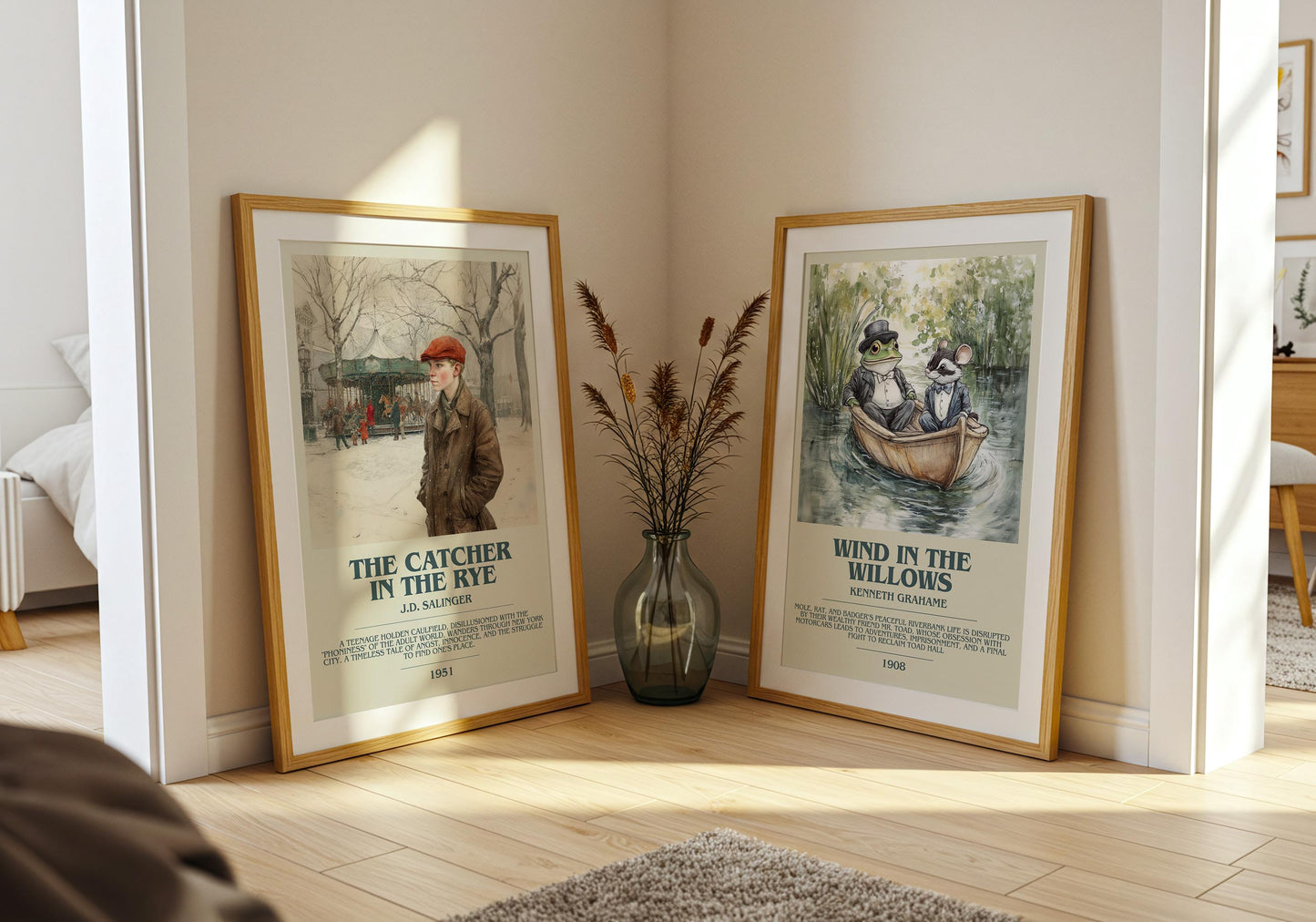 The Catcher In The Rye by J.D. Salinger | Descriptive Book Poster | Modern