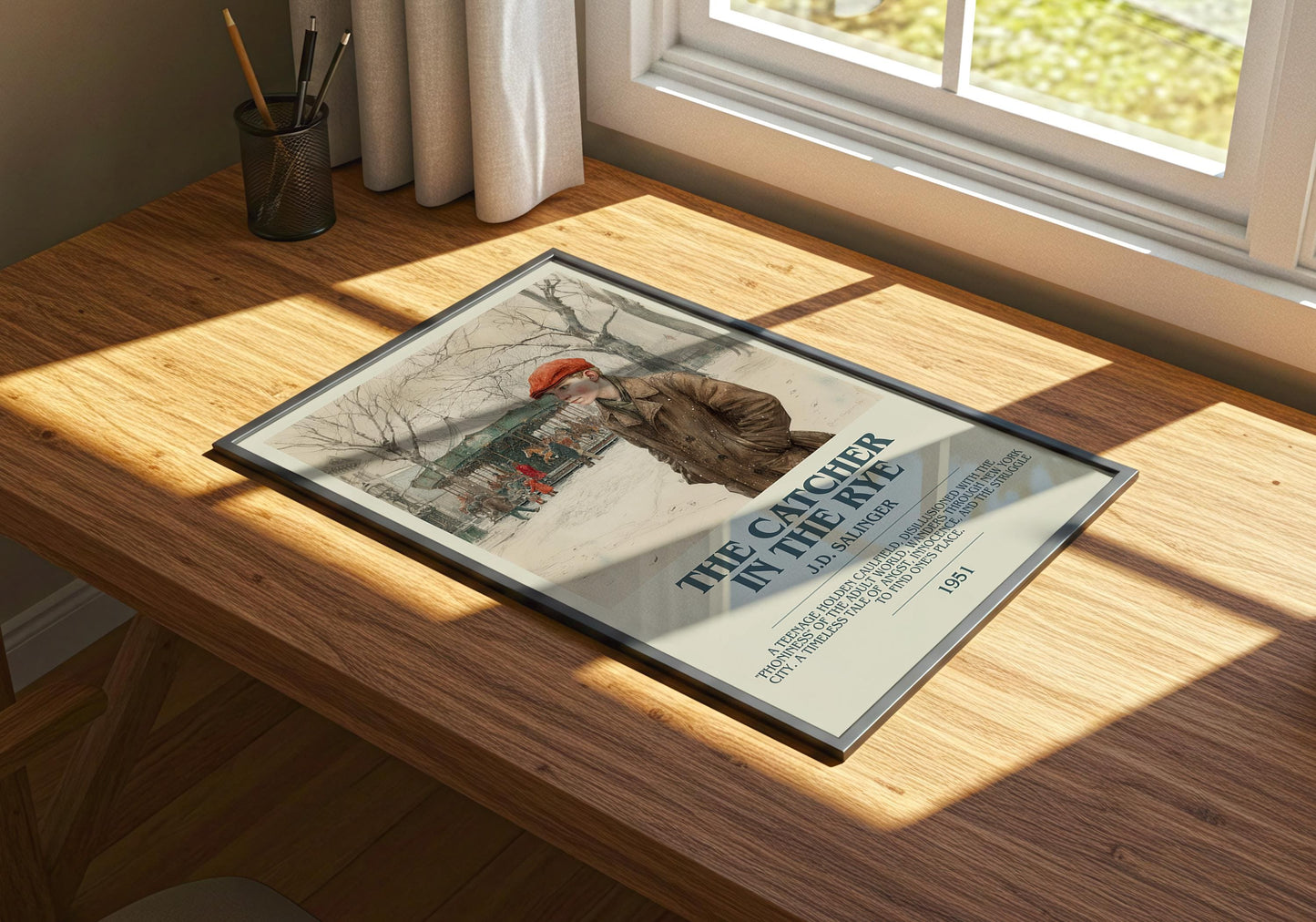 The Catcher In The Rye by J.D. Salinger | Descriptive Book Poster | Modern