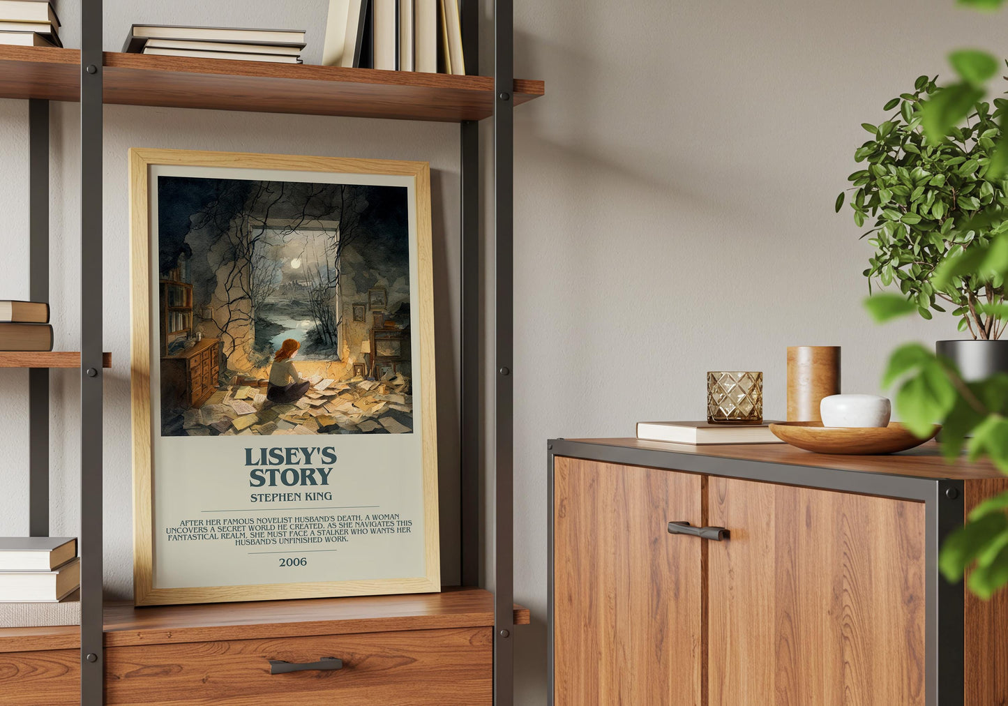 Lisey's Story by Stephen King | Descriptive Book Poster | Modern