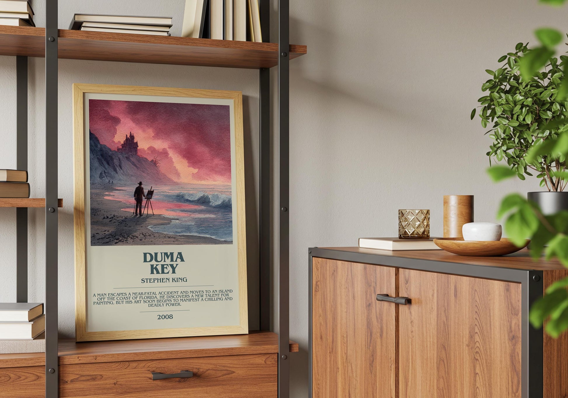 Duma Key by Stephen King | Descriptive Book Poster | Modern