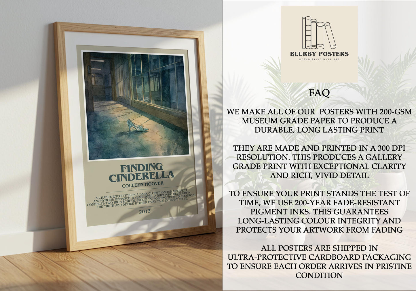 Finding Cinderella by Colleen Hoover | Descriptive Book Poster | Modern