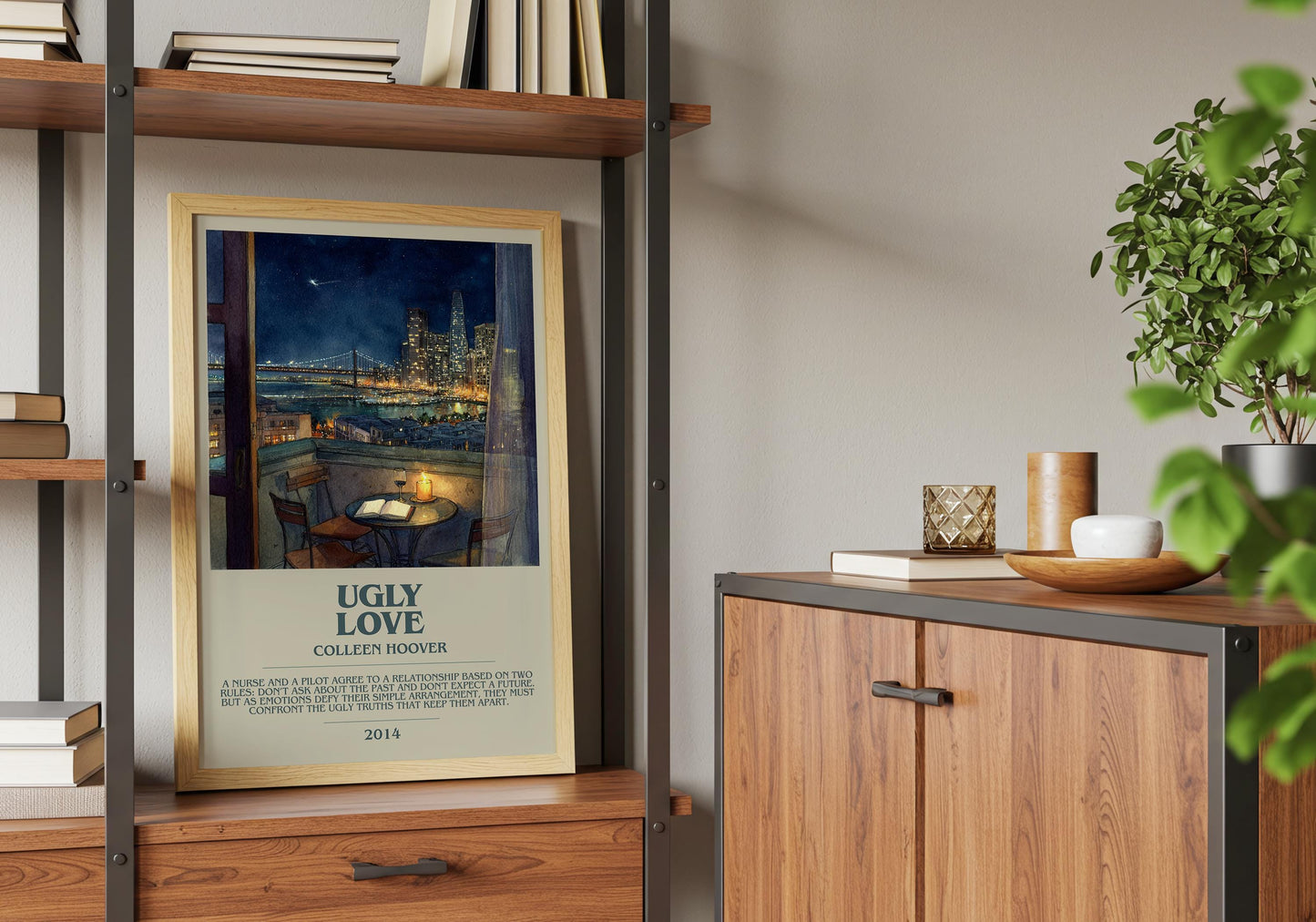 Ugly Love by Colleen Hoover | Descriptive Book Poster | Modern