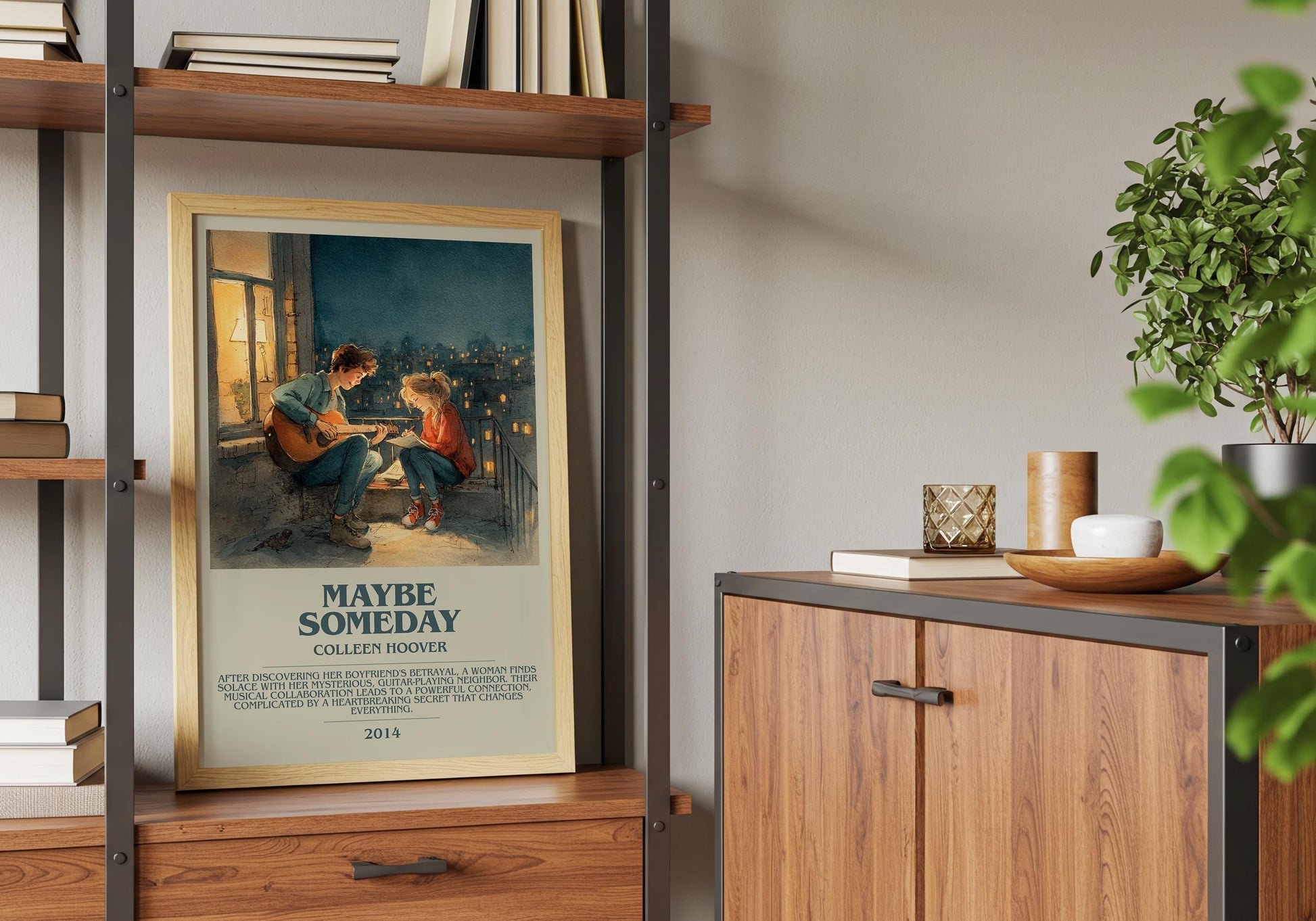 Maybe Someday by Colleen Hoover | Descriptive Book Poster | Modern