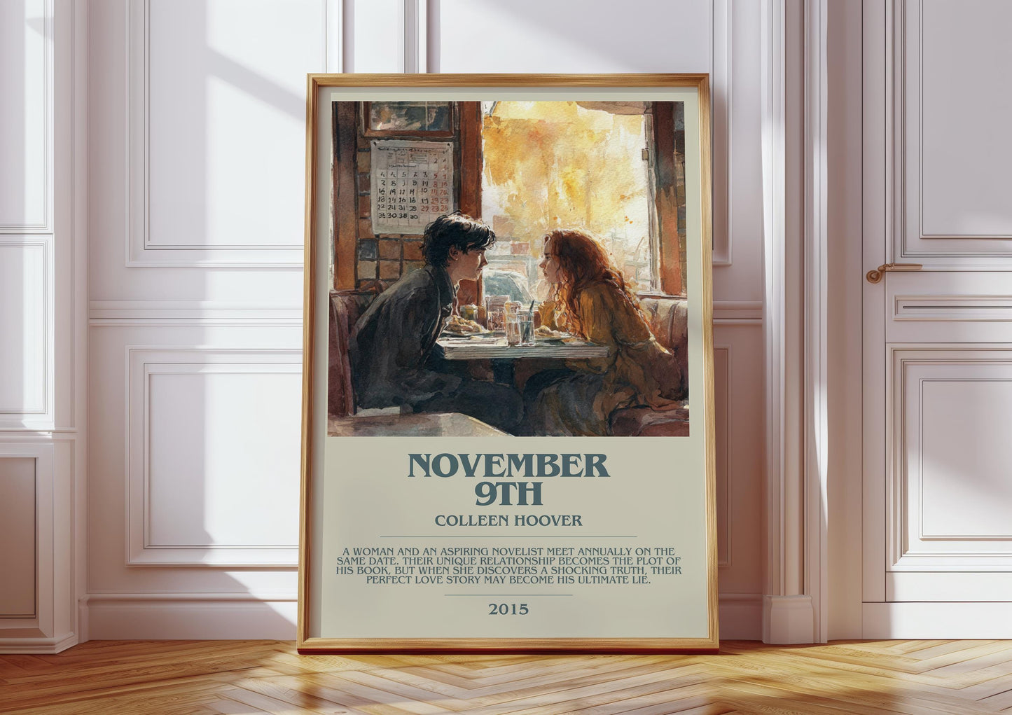November 9th by Colleen Hoover | Descriptive Book Poster | Modern