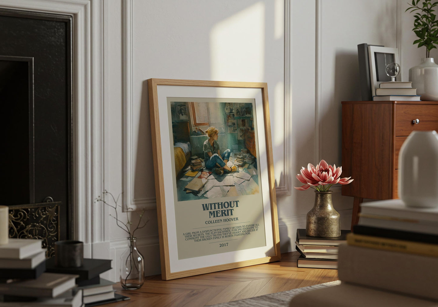 Without Merit by Colleen Hoover | Descriptive Book Poster | Modern