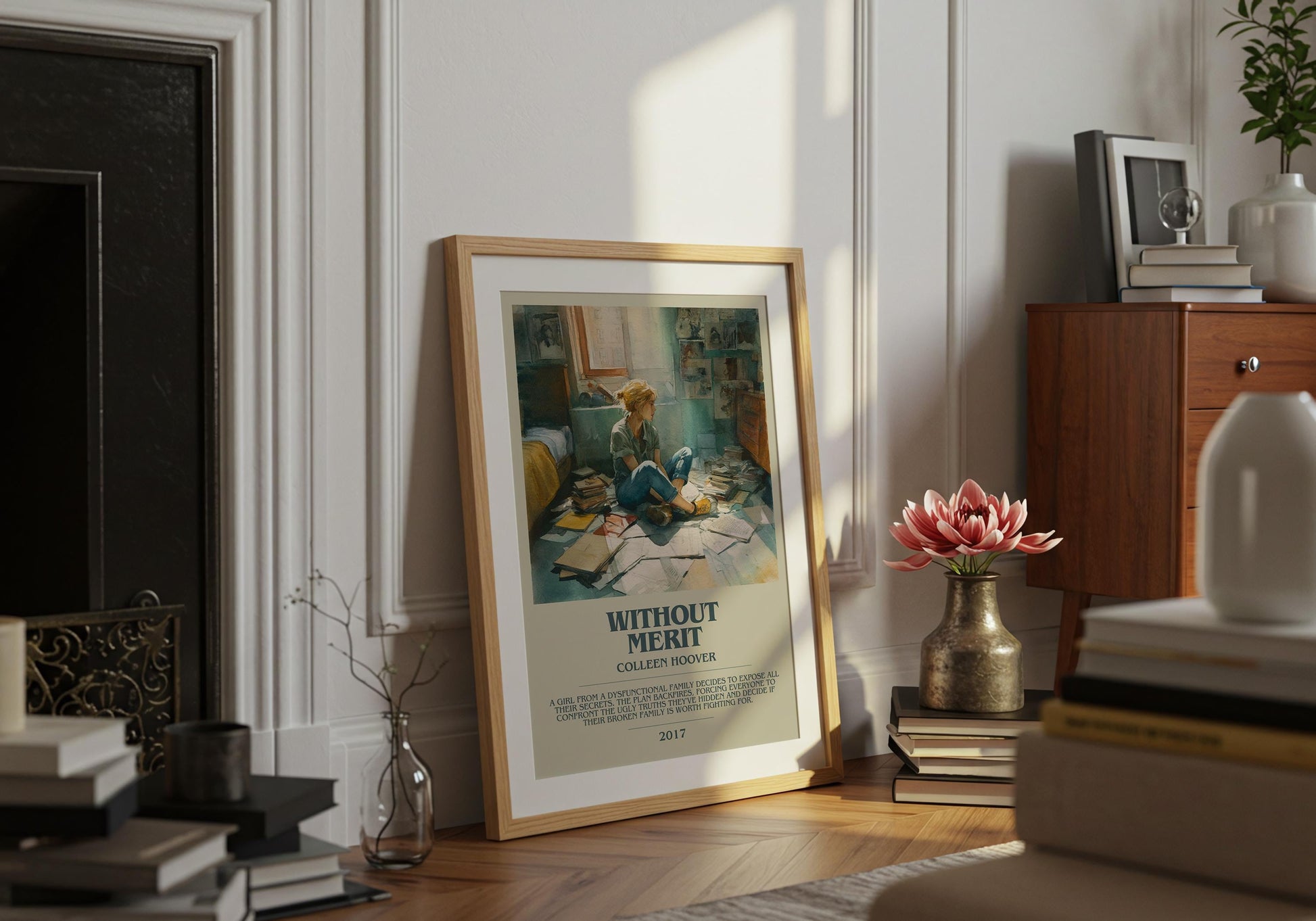 Without Merit by Colleen Hoover | Descriptive Book Poster | Modern