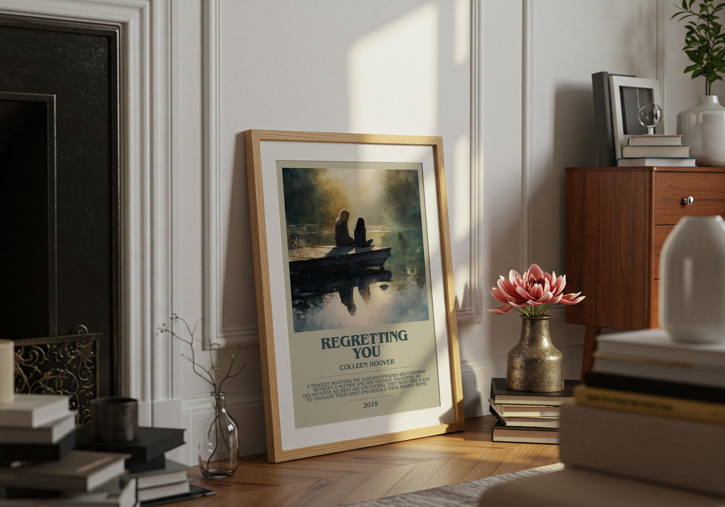 Regretting You by Colleen Hoover | Descriptive Book Poster | Modern