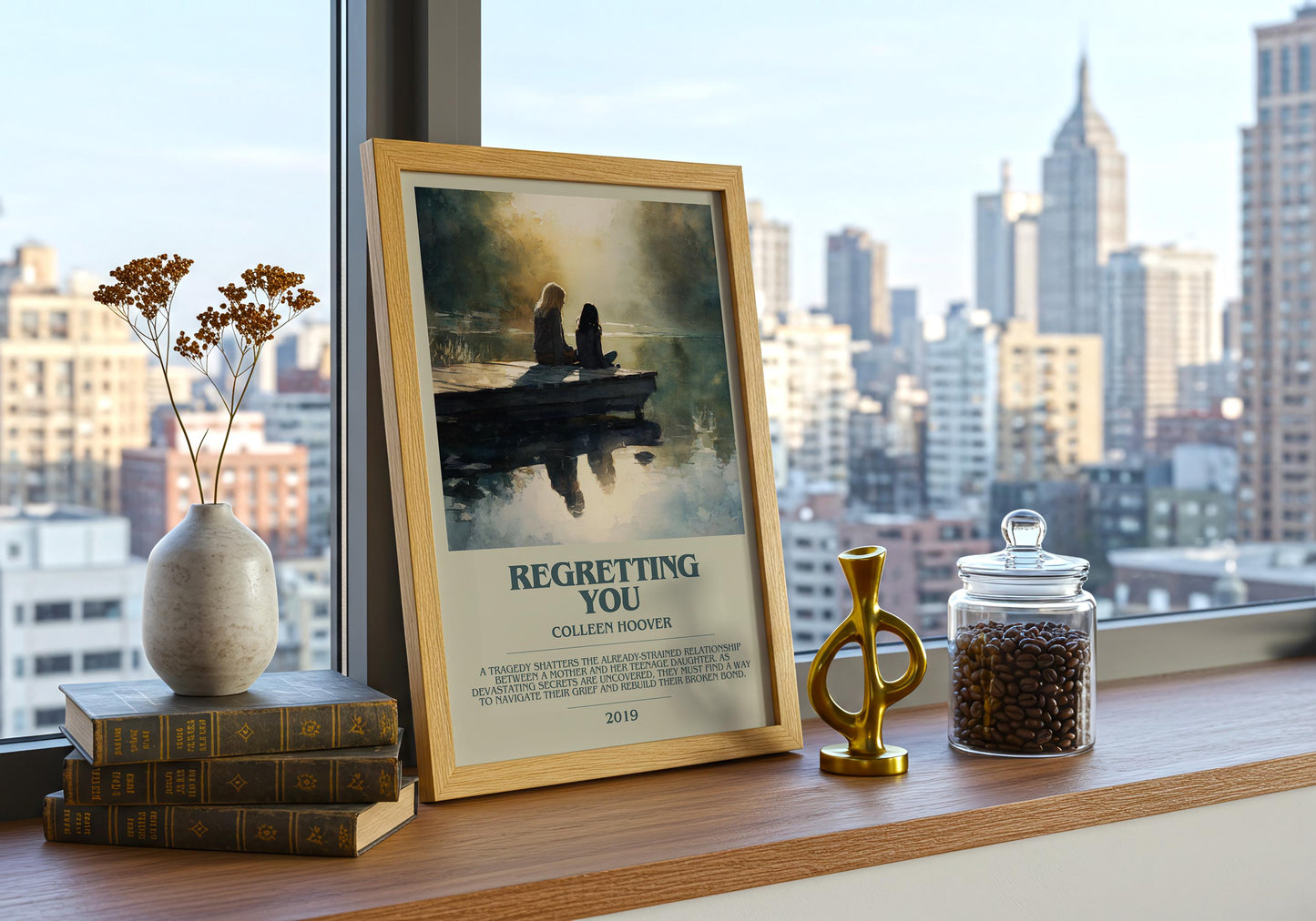 Regretting You by Colleen Hoover | Descriptive Book Poster | Modern