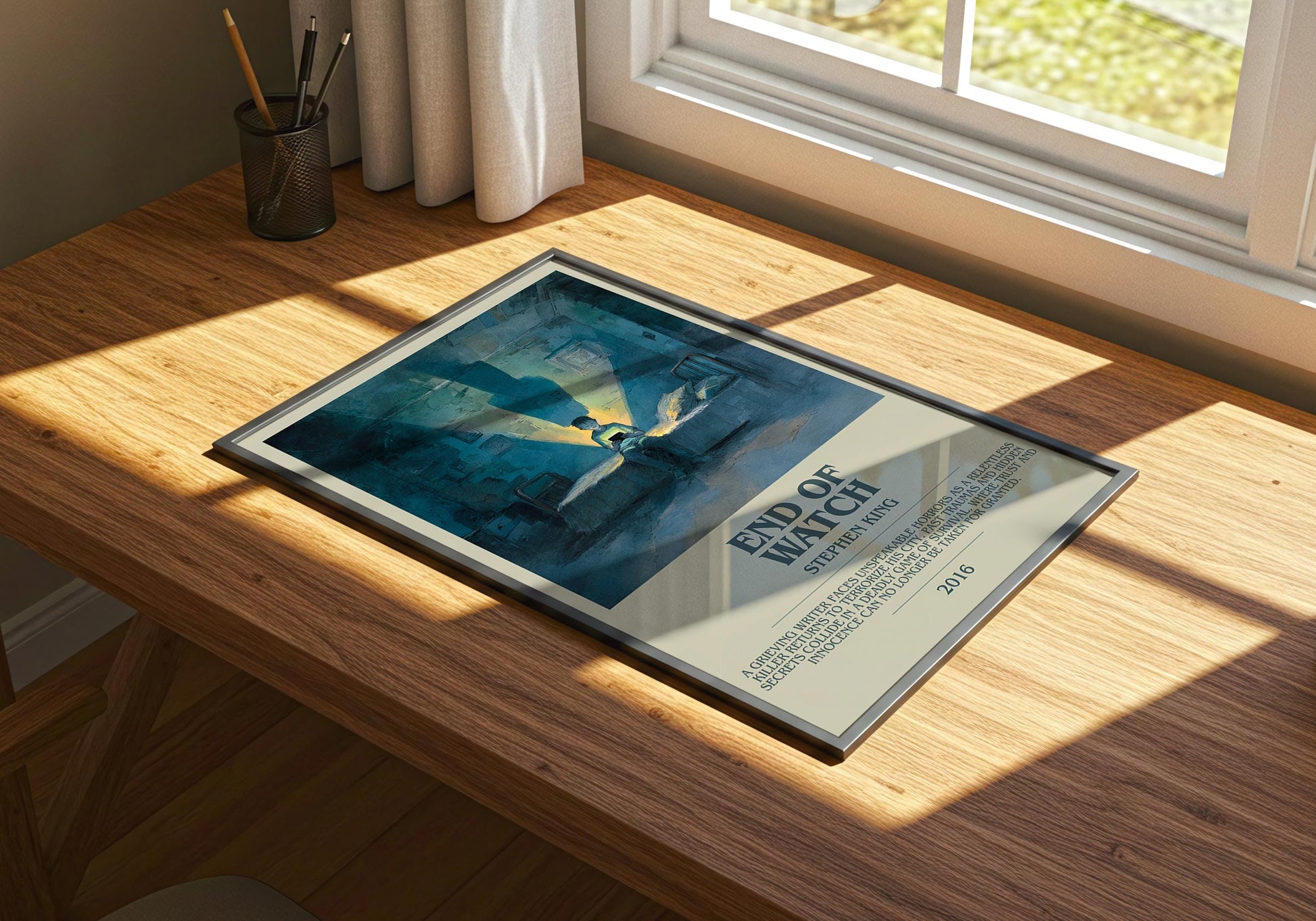 End Of Watch by Stephen King | Descriptive Book Poster | Modern