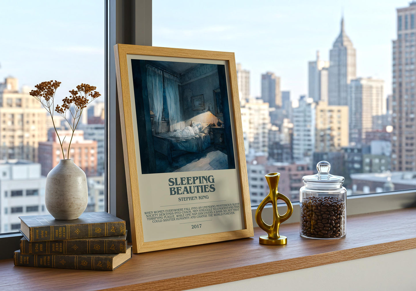Sleeping Beauties by Stephen King | Descriptive Book Poster | Modern