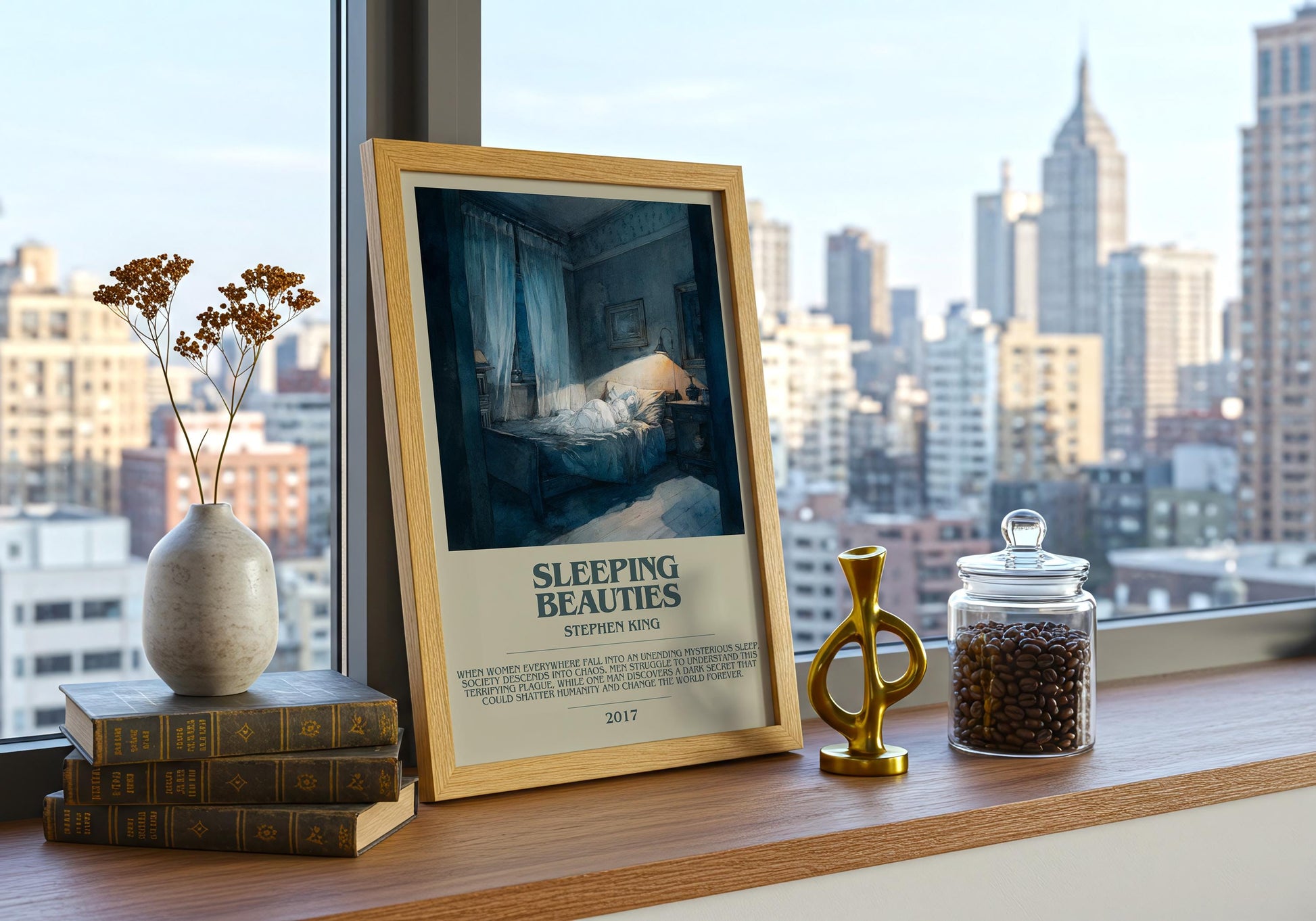 Sleeping Beauties by Stephen King | Descriptive Book Poster | Modern