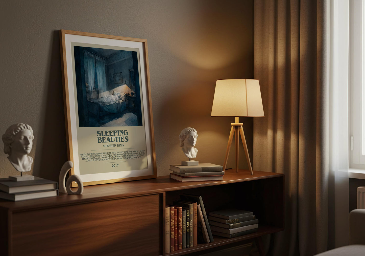 Sleeping Beauties by Stephen King | Descriptive Book Poster | Modern