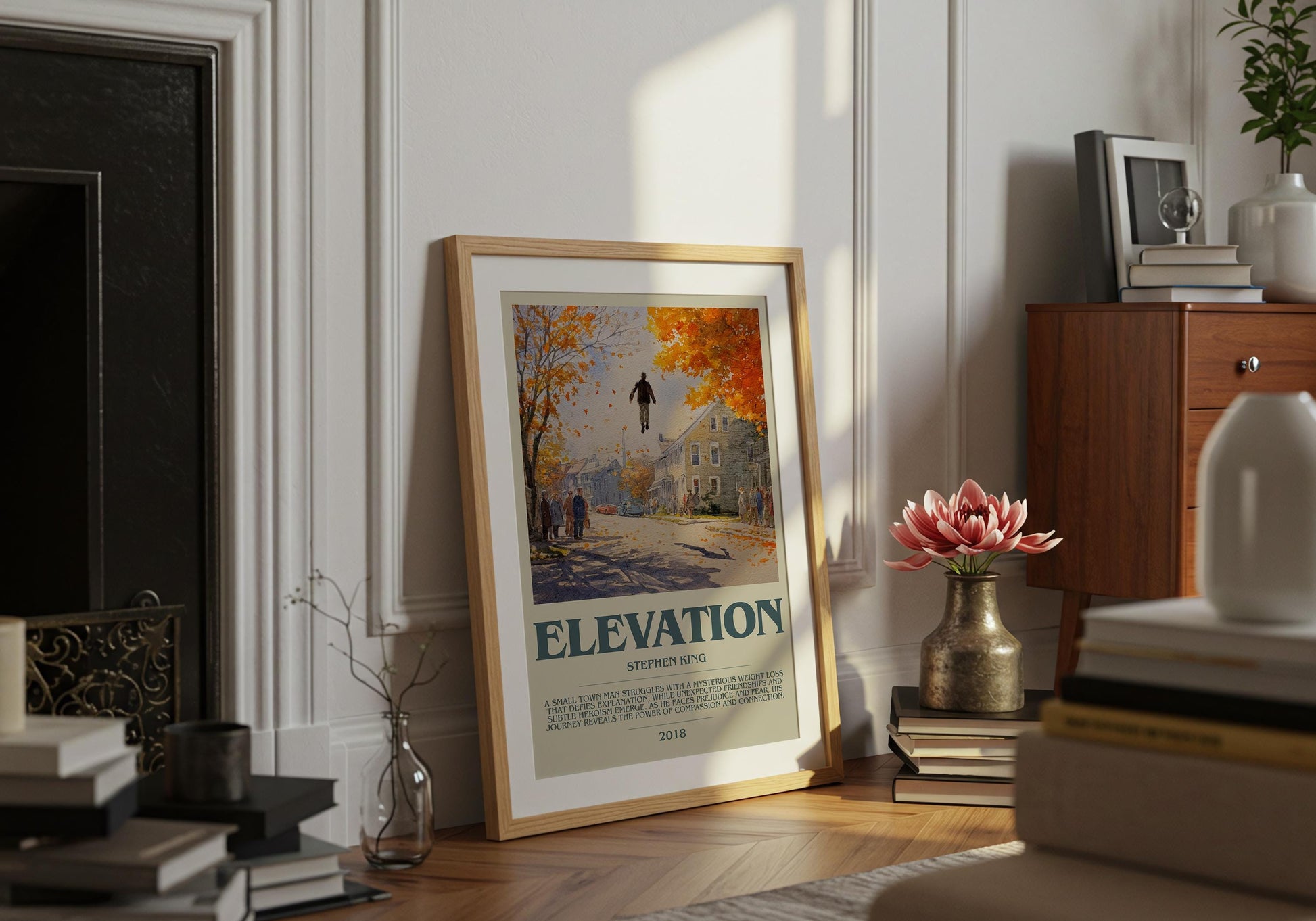 Elevation by Stephen King | Descriptive Book Poster | Modern
